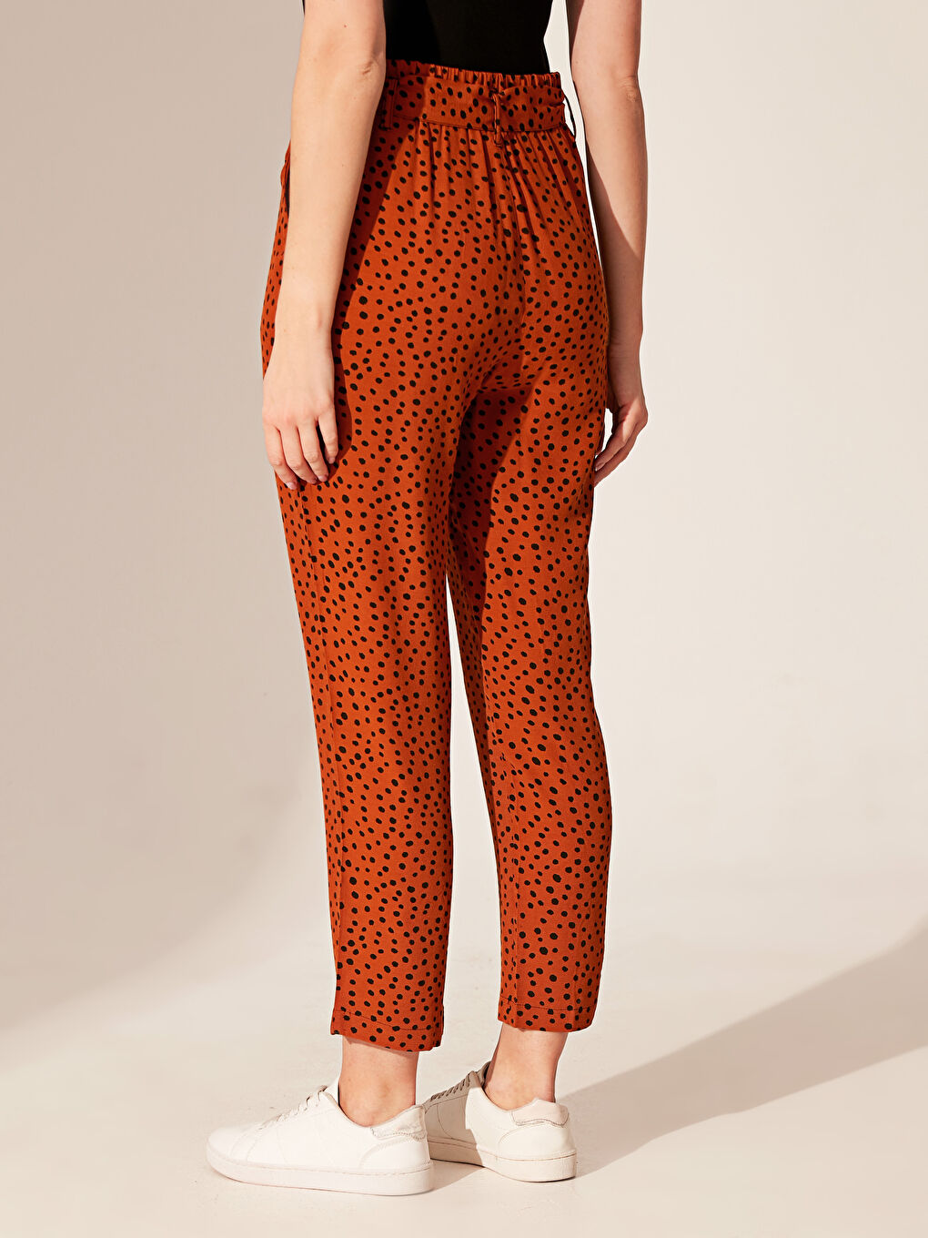 Belted Waist Maroken Trousers-3