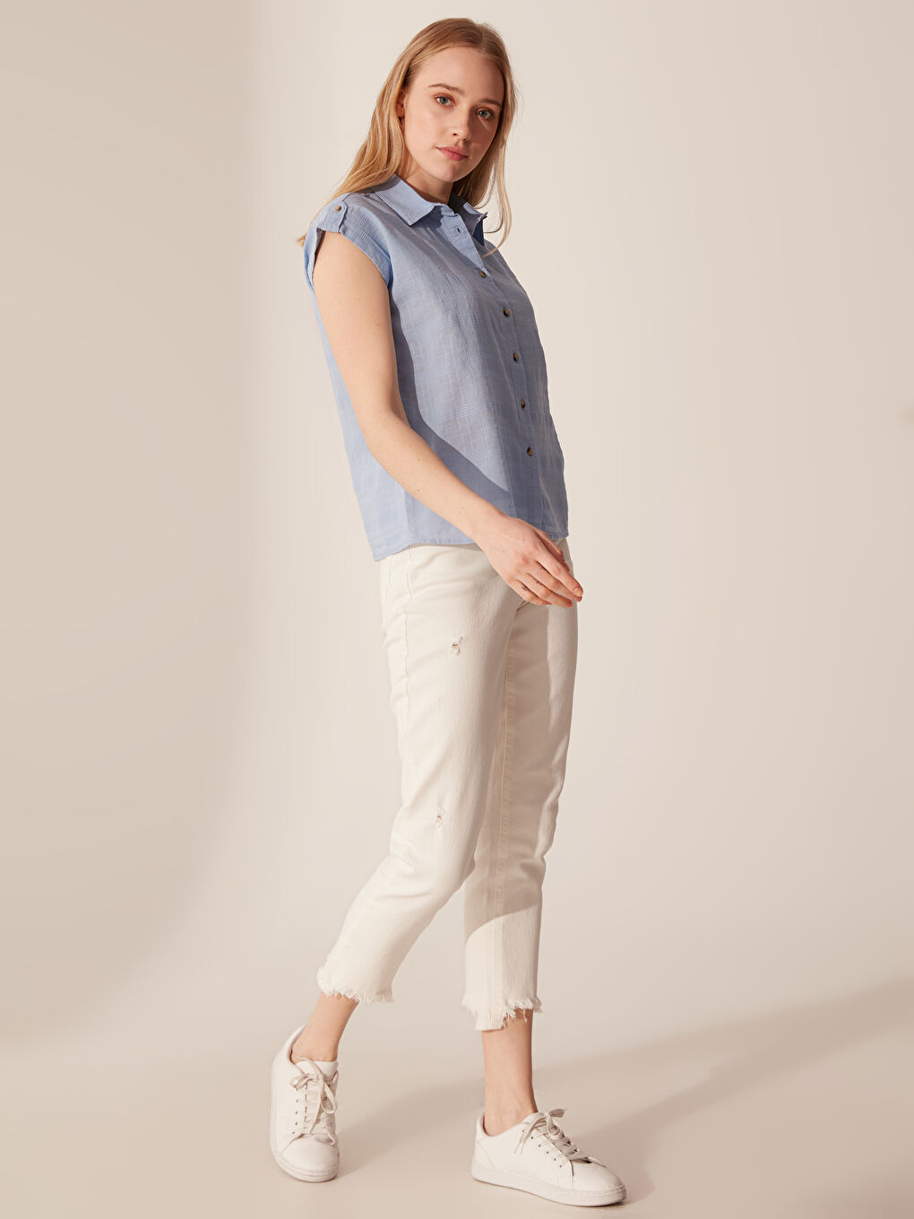 İndigo Mavi Gömlek-3