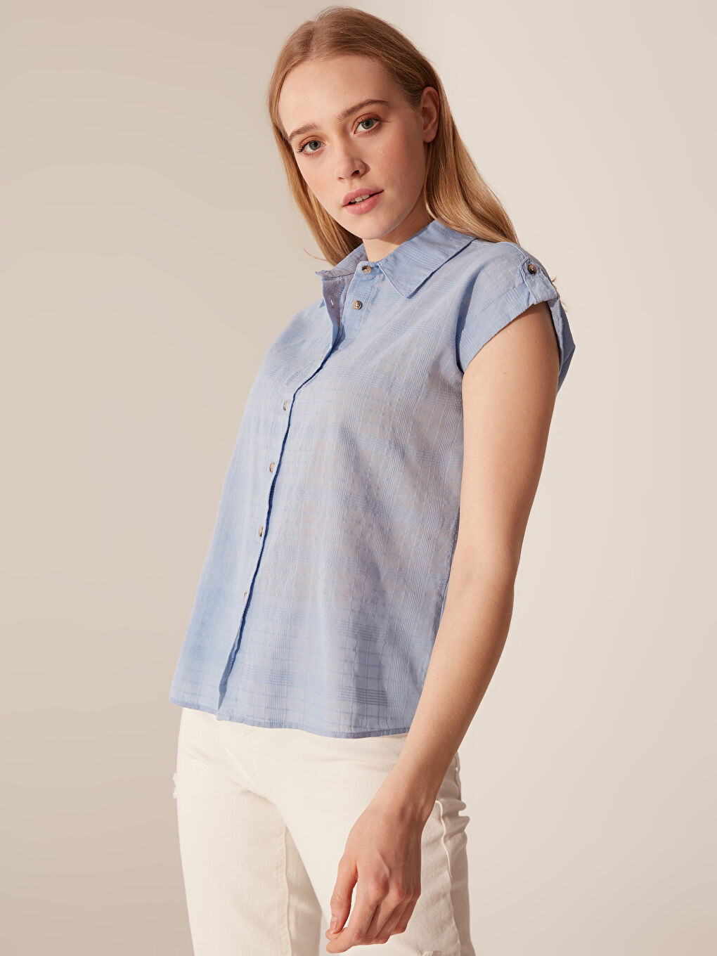 İndigo Mavi Gömlek-1