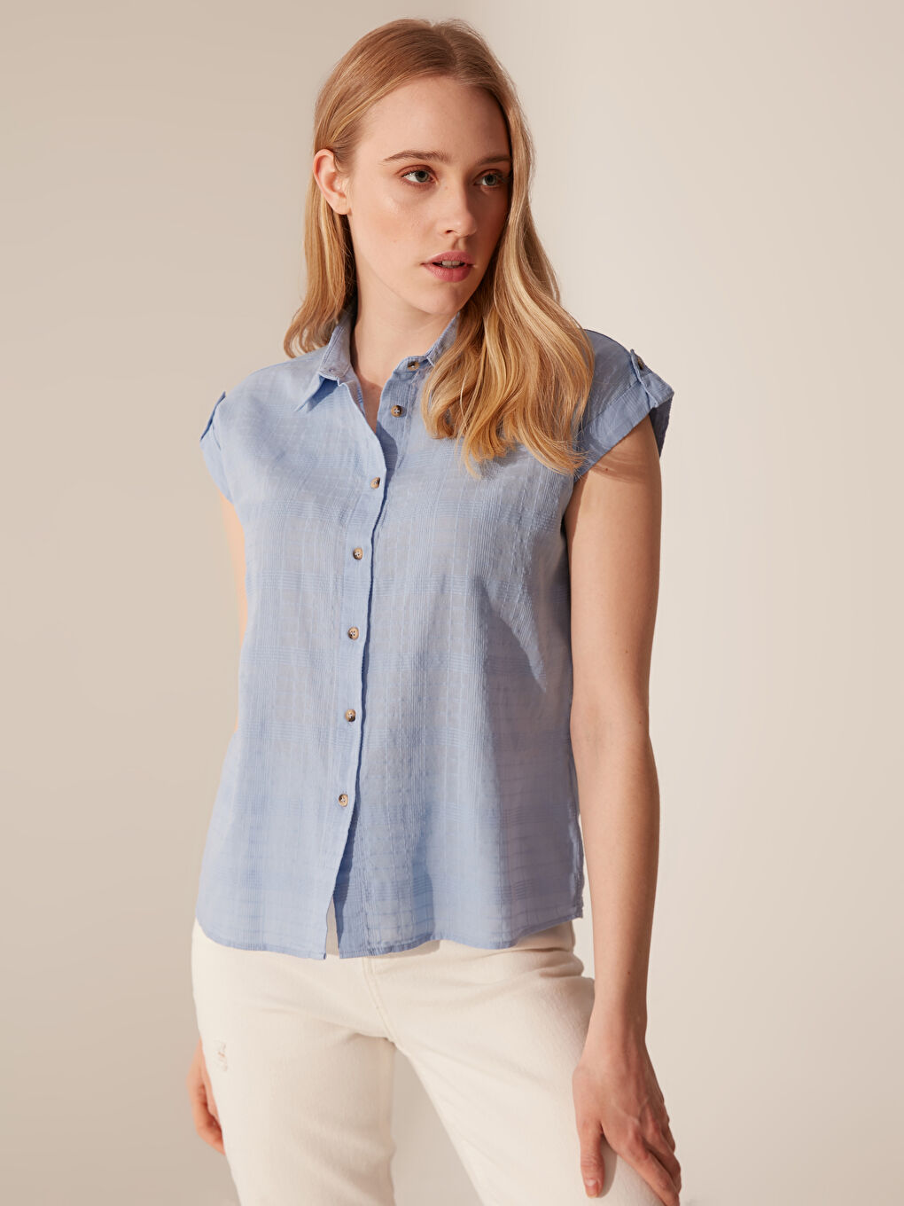 İndigo Mavi Gömlek-6