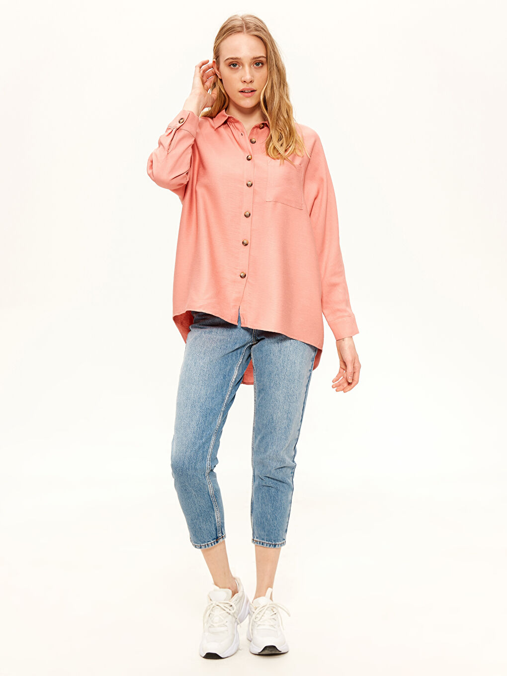 Loose Fit Long Sleeve Women's Shirt