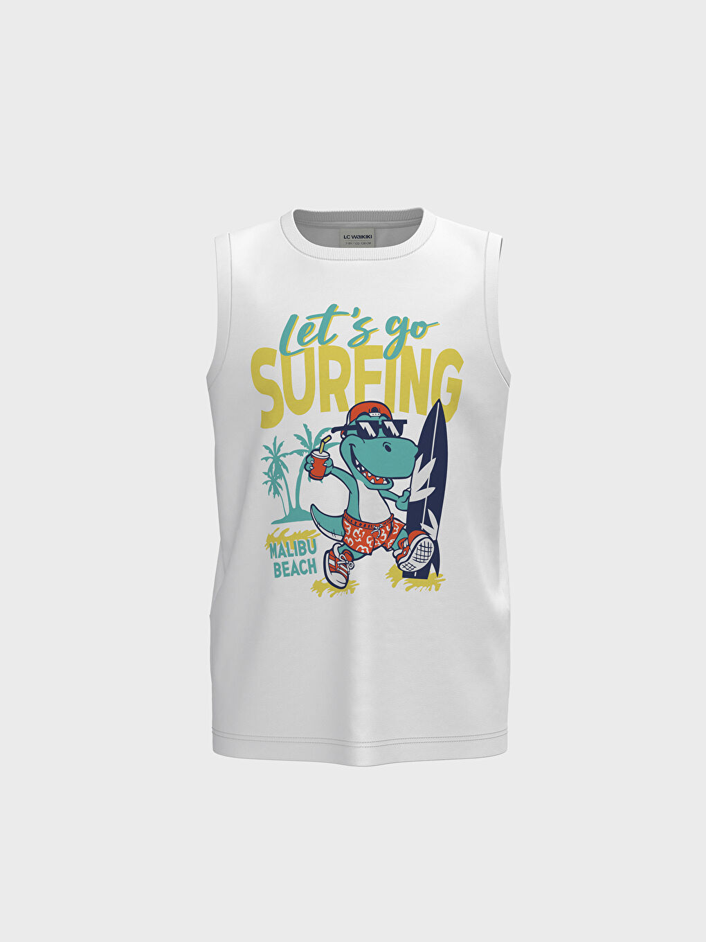 Boy's Colour-Changing Print in the Daylight Cotton Tank Top -0SB637Z4-JYX