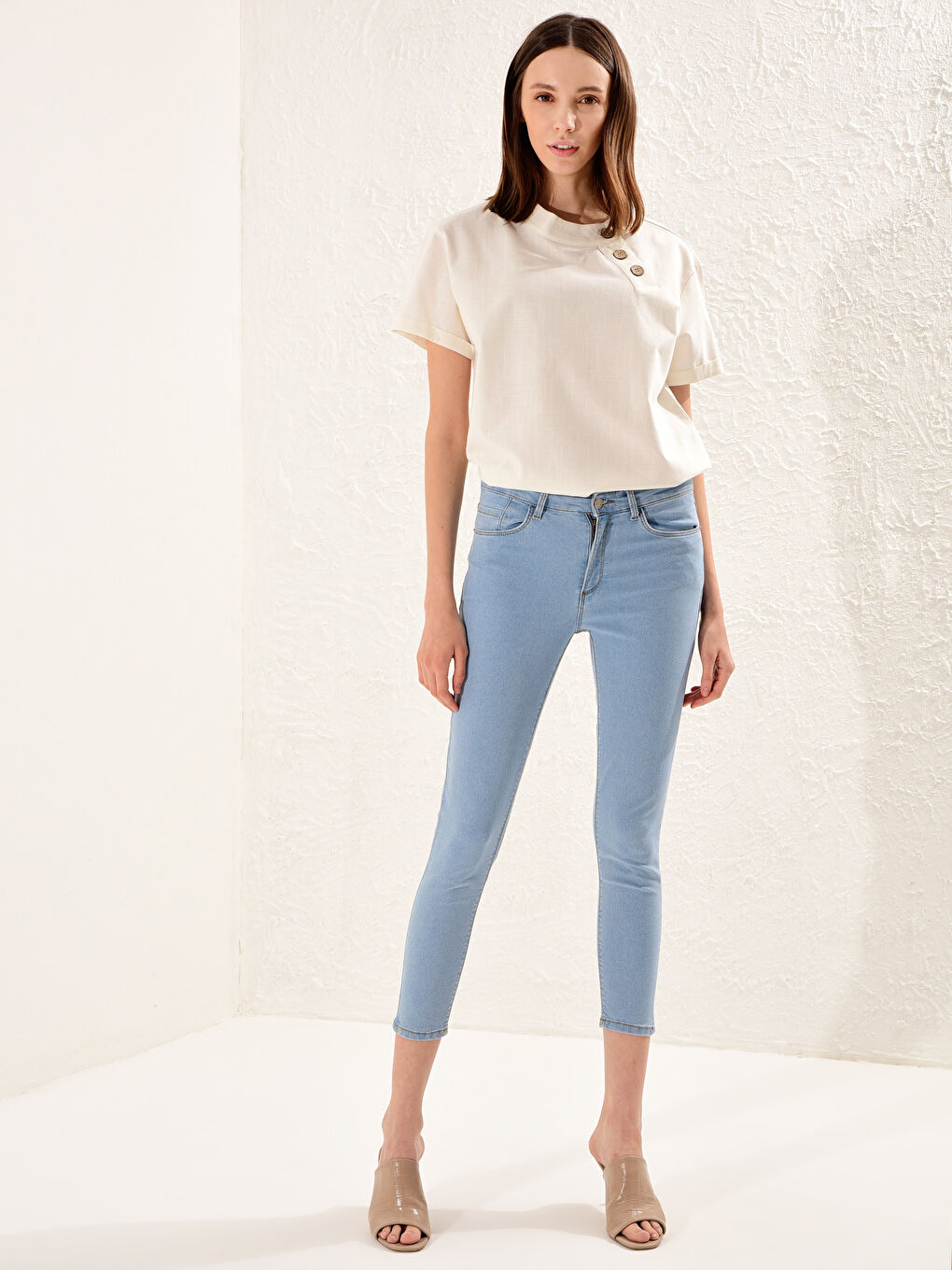 İndigo Jüpiter Süper Skinny Fit Kadın Jean Pantolon-1