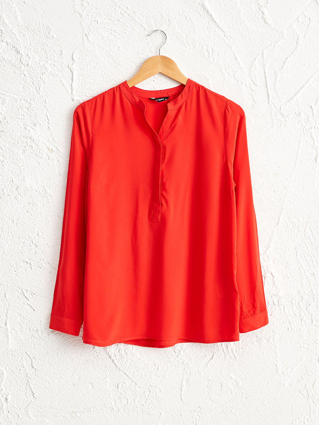 Standard Fit Long Sleeve Women's Straight Viscose Blouse