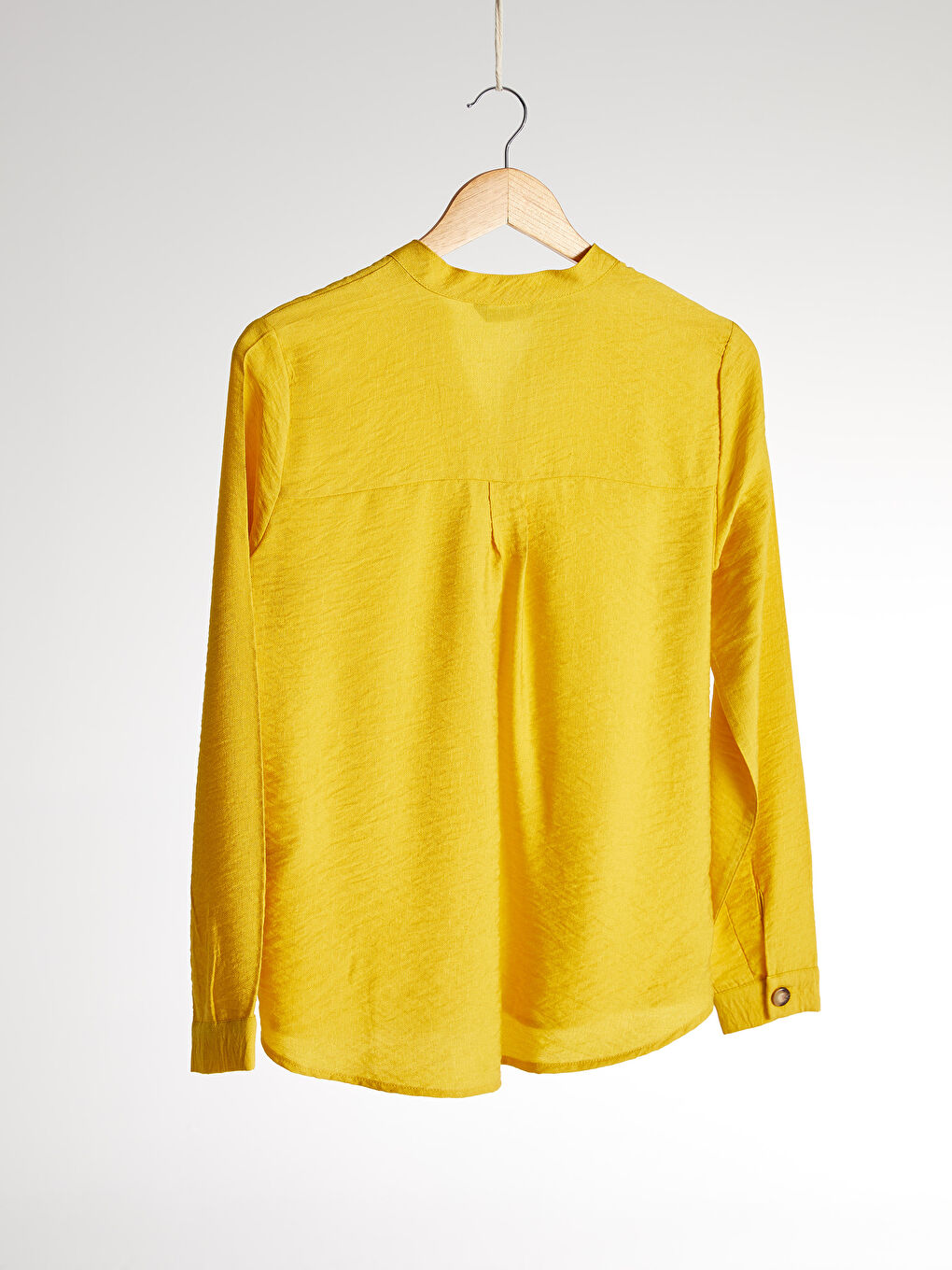 Standard Fit Long Sleeve Women's Straight Viscose Blouse-1