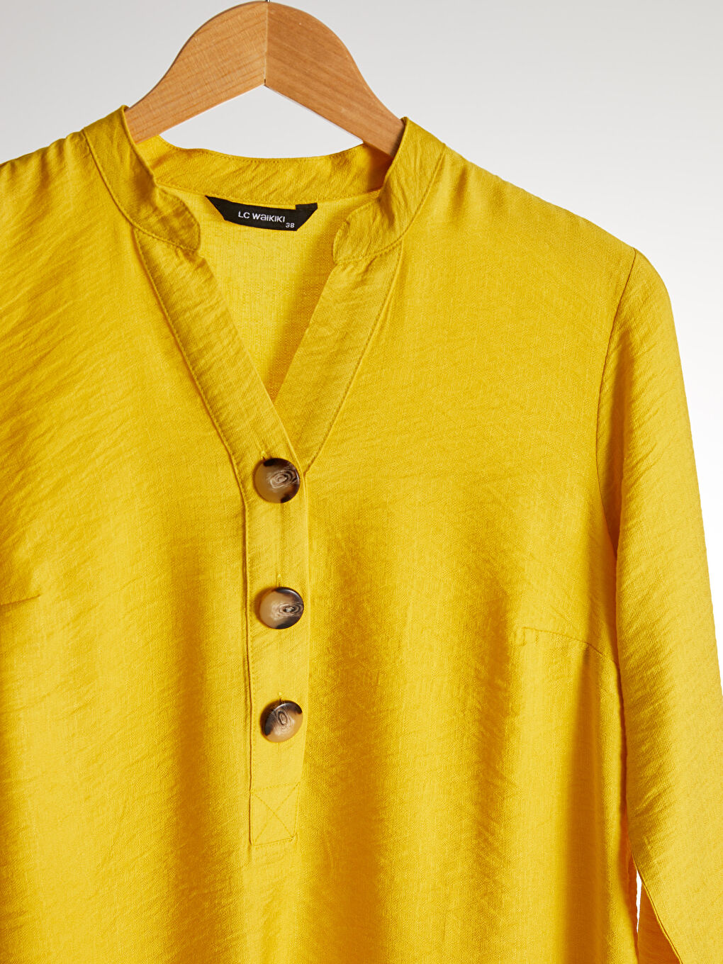 Standard Fit Long Sleeve Women's Straight Viscose Blouse-2