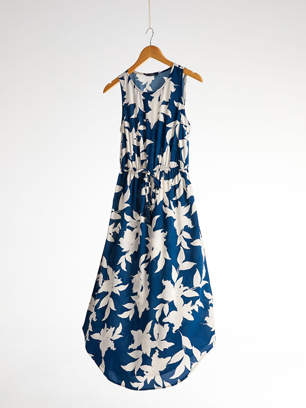 Lacivert Kadın Standart Fit Kolsuz Elbise