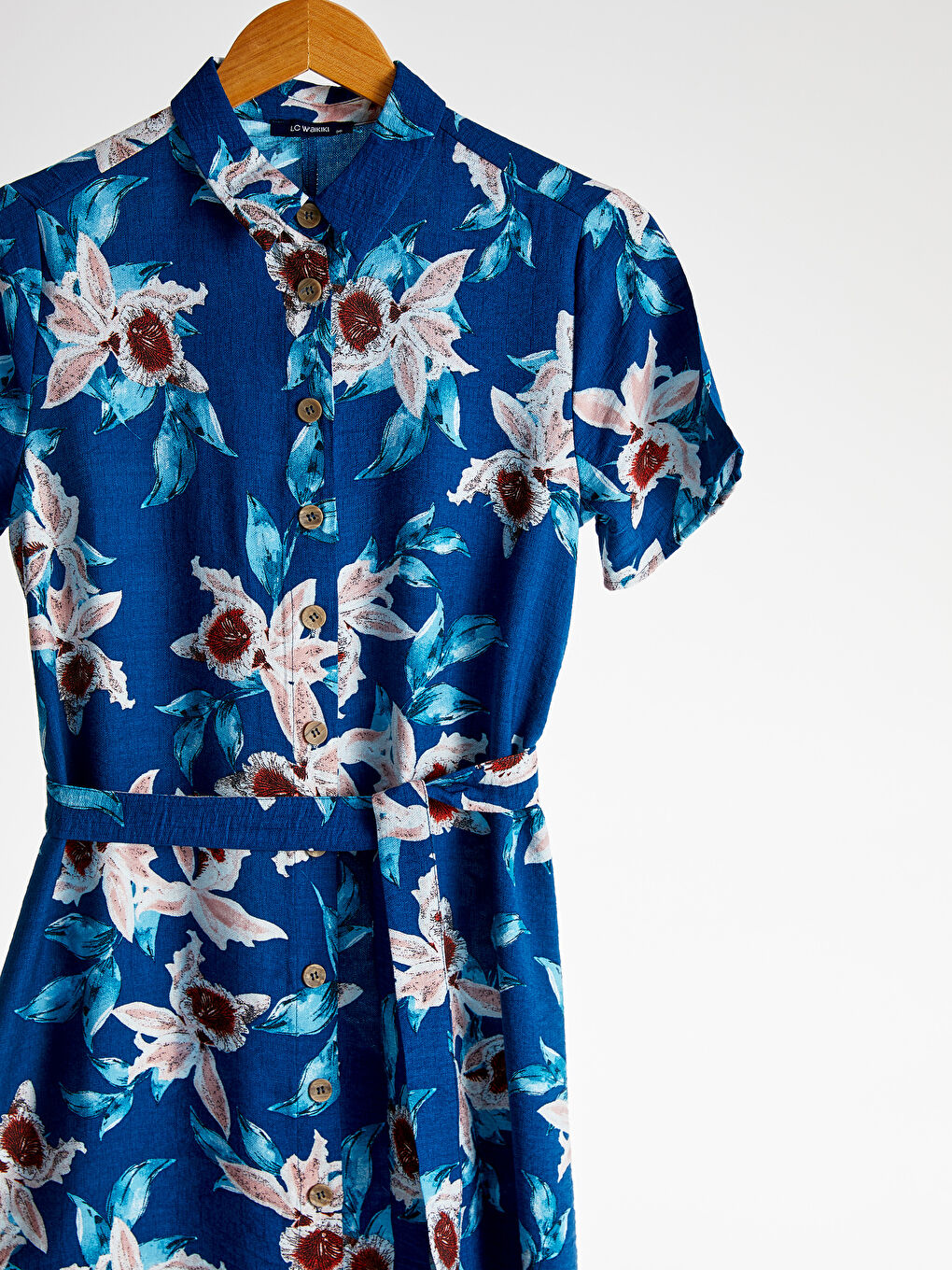 Woman NAVY Shirt Dress-7