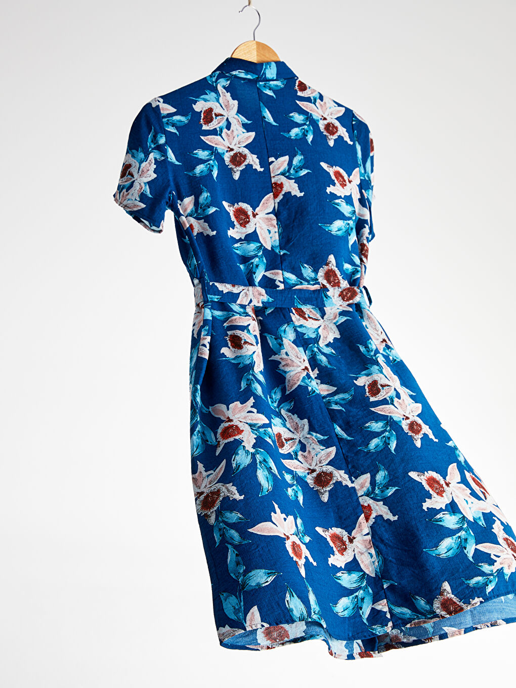 Woman NAVY Shirt Dress-8