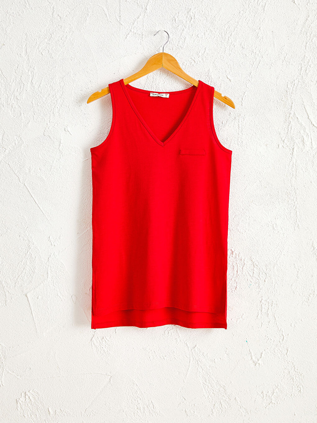 V Neck Straight Sleeveless Cotton Women's Athlete
