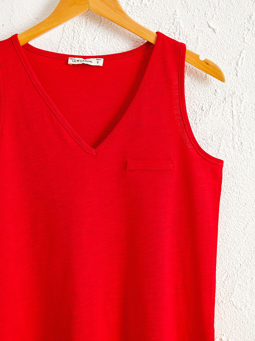 V Neck Straight Sleeveless Cotton Women's Athlete-2