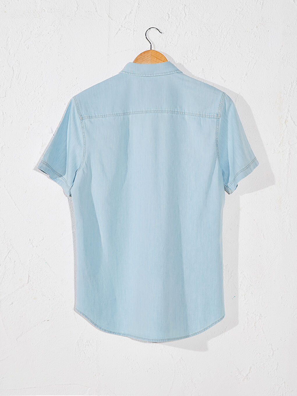 İndigo Erkek Jean Gömlek-2