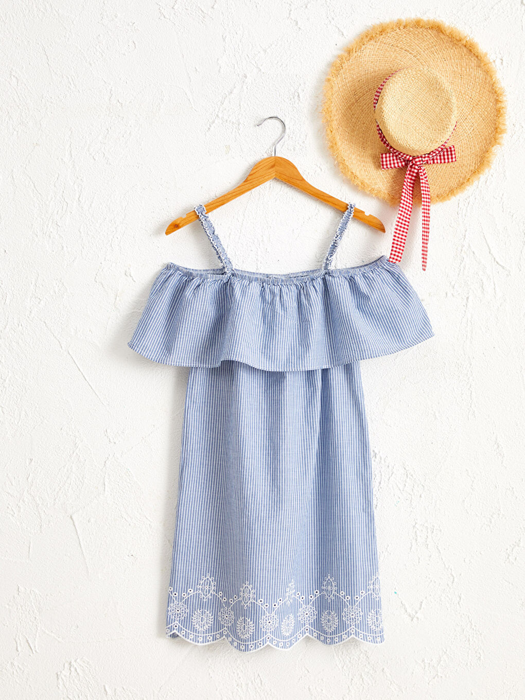 Lacivert Standart Fit Kolsuz Poplin Kadın Elbise-3