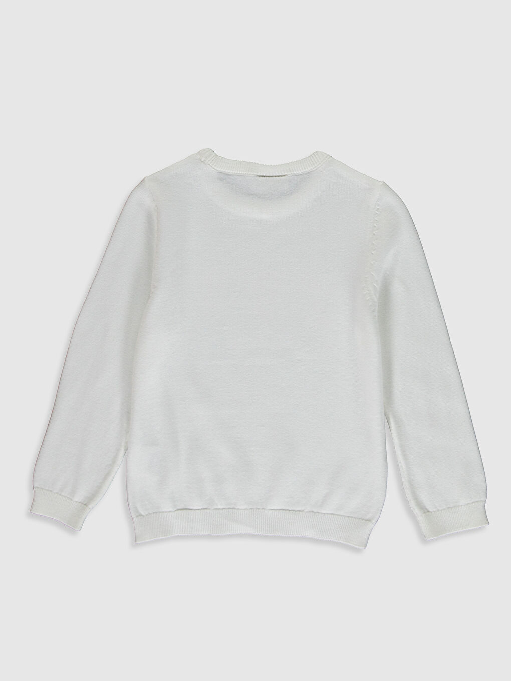 Легкий трикотажный джемпер с рисунком для девочек-1