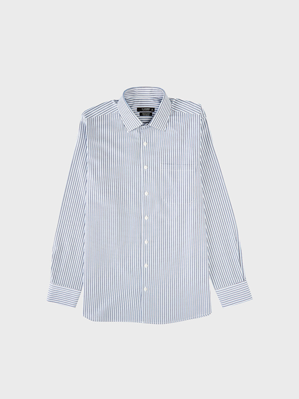 Mavi Poplin Erkek Gömlek-1