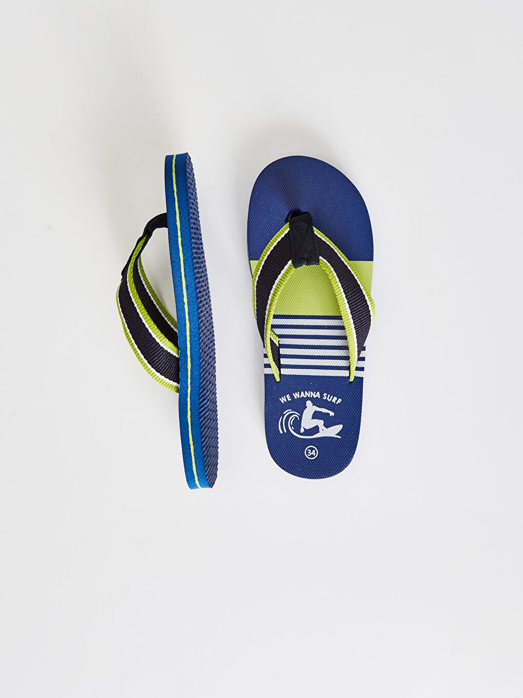 Lacivert Erkek Çocuk Parmak Arası Plaj Terliği-4