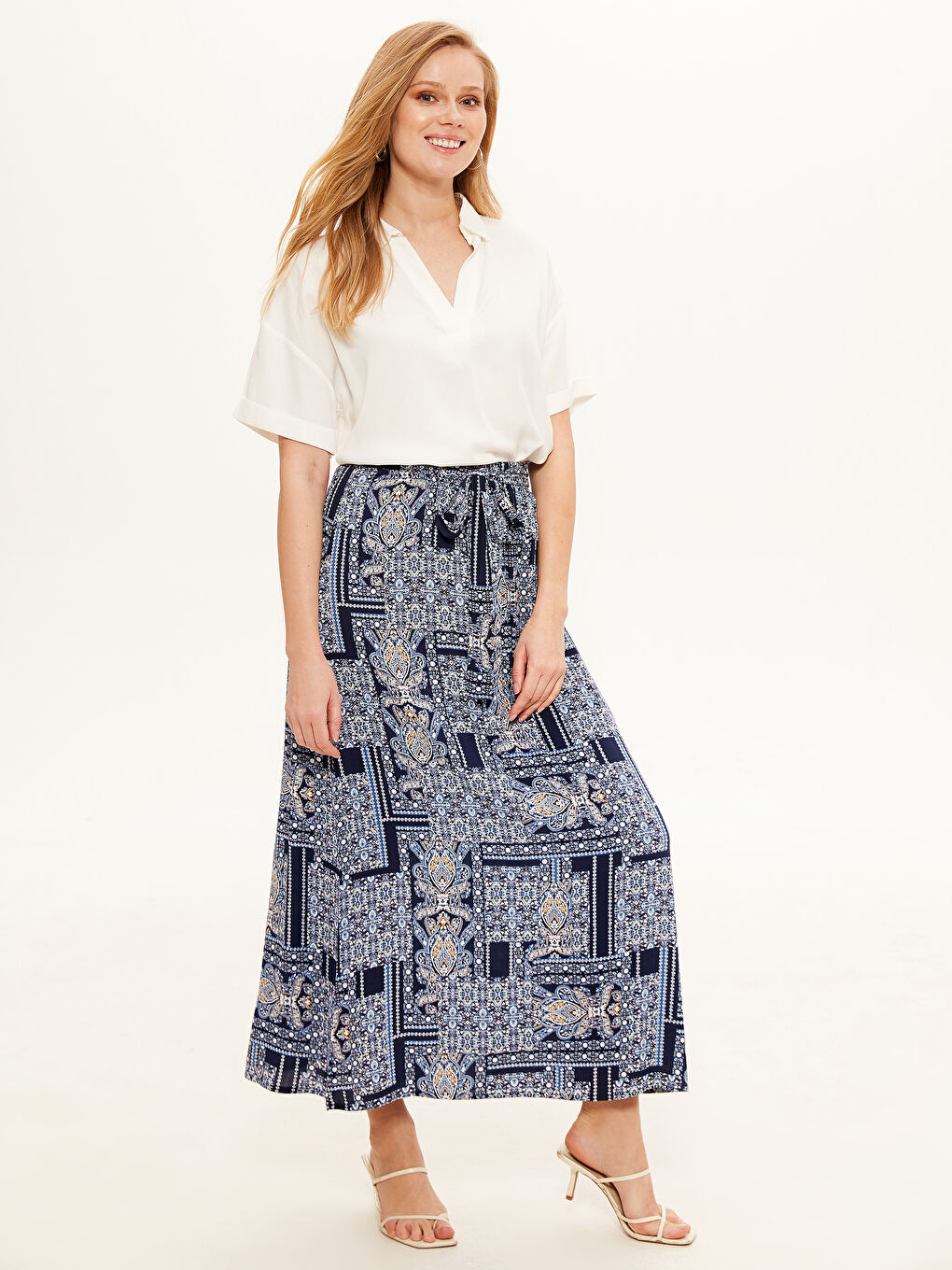 Jupe Froissée Coupe Standard pour Femmes