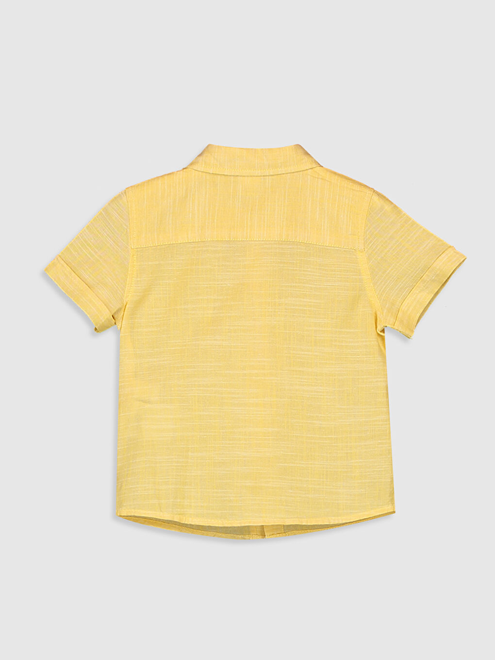 Sarı Erkek Bebek Baskılı Gömlek-1