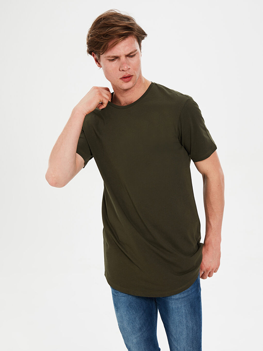 Футболка из чесаного хлопка для мужчин-1