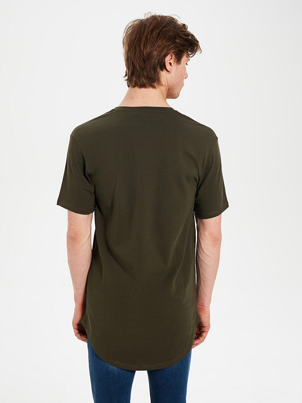 Футболка из чесаного хлопка для мужчин-2