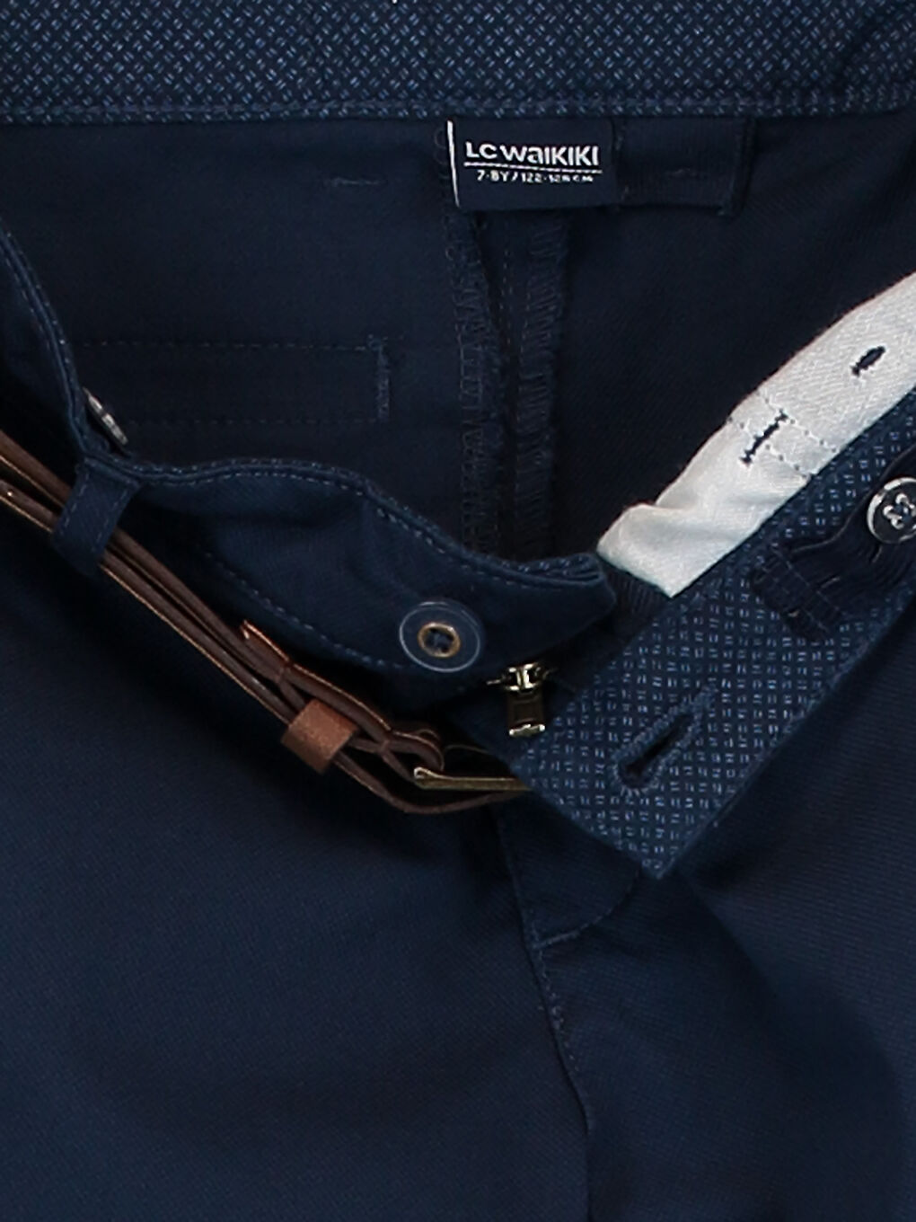 Lacivert Erkek Çocuk Armürlü Chino Roller-2