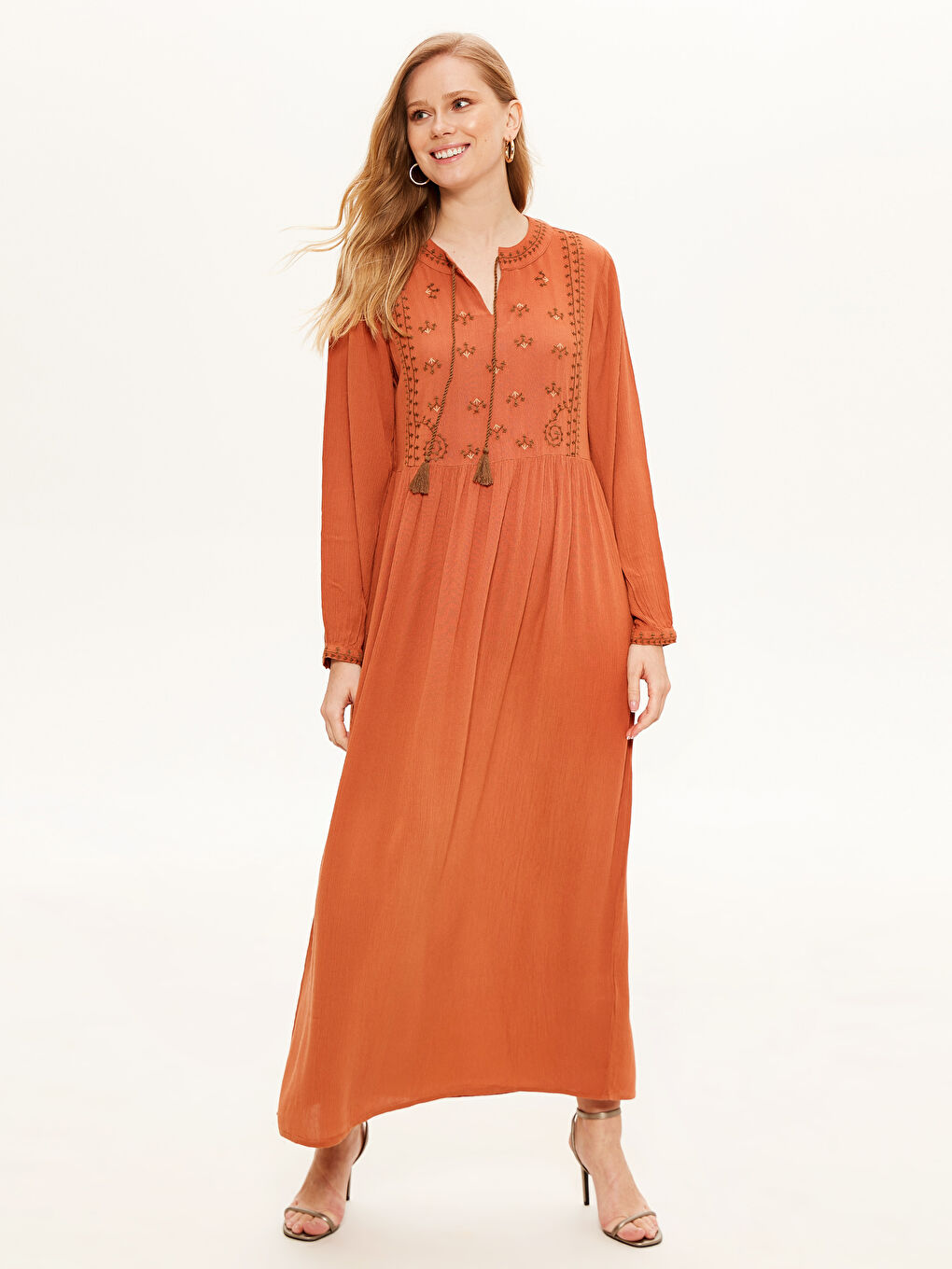 LCW Grace Figured Viscose Maxi Dress -0SC668Z8-H9T