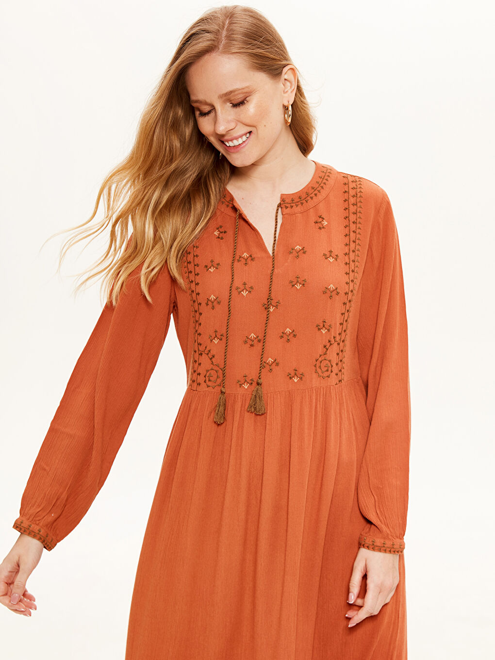 LCW Grace Figured Viscose Maxi Dress -0SC668Z8-H9T