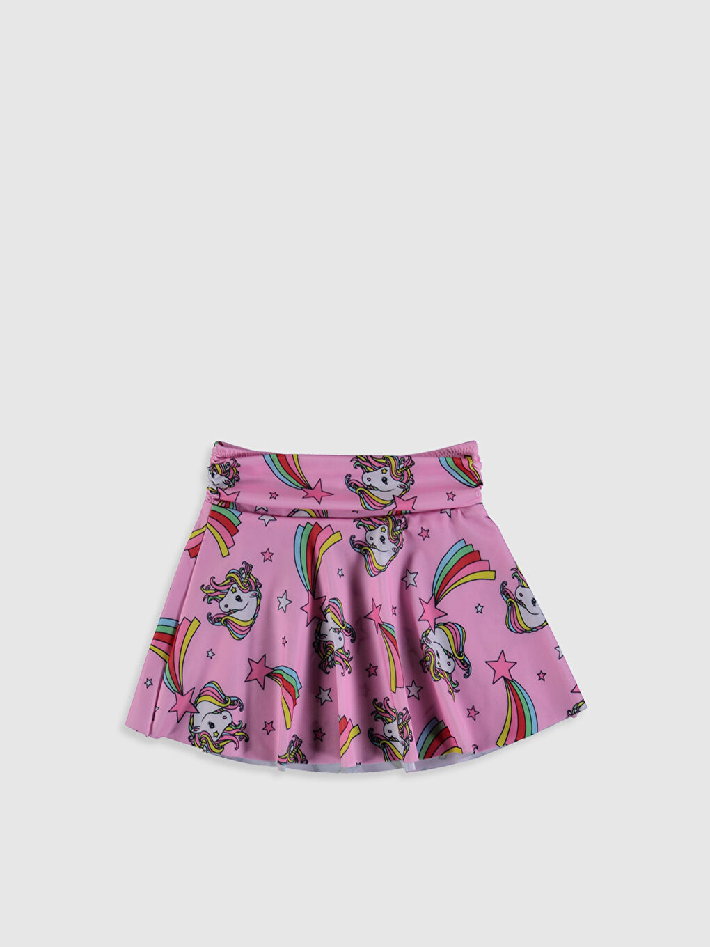 Pembe Kız Çocuk Mayo ve Etek-3