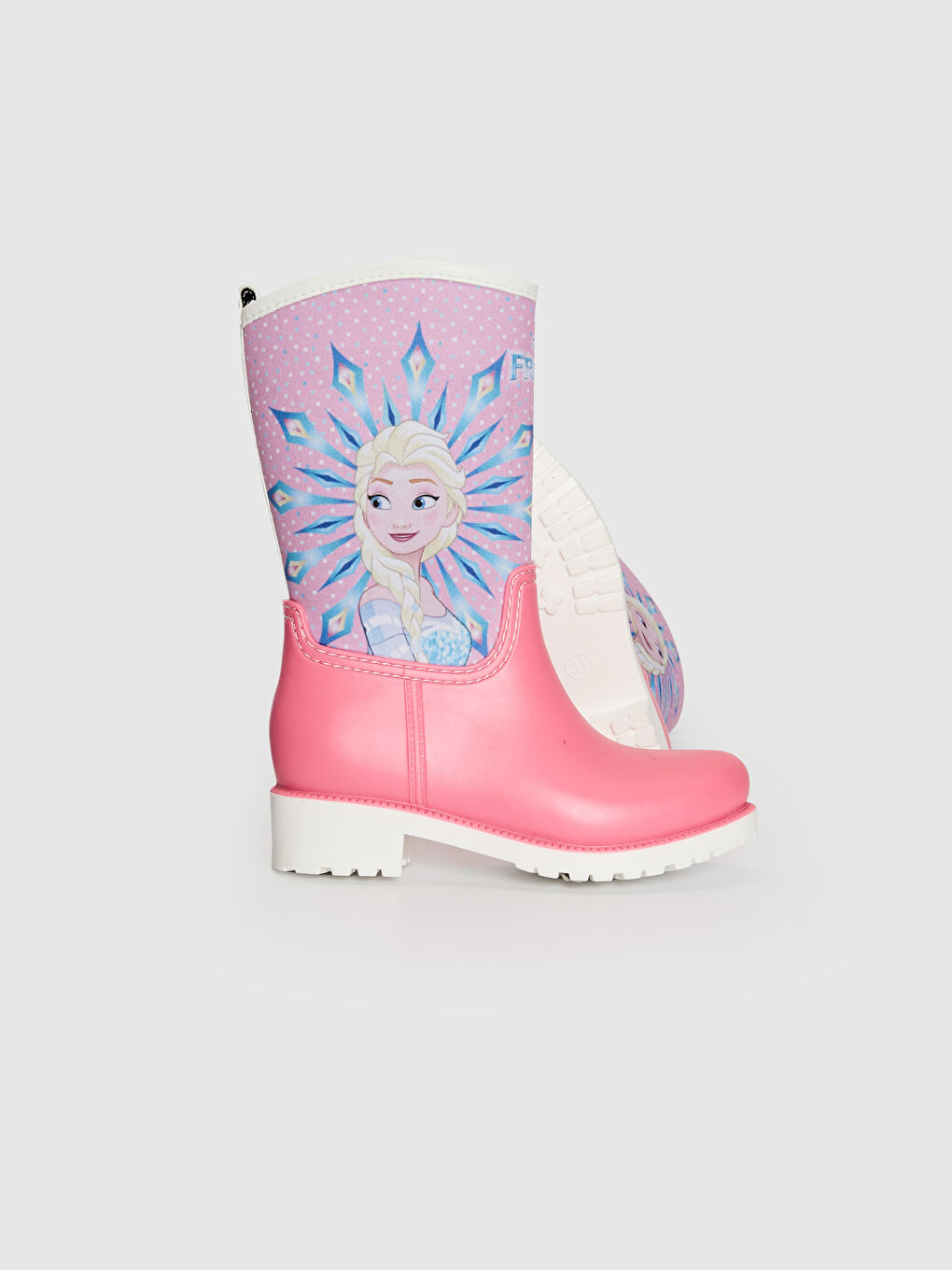 Pembe Kız Çocuk Frozen Lisanslı Yağmur Botu-3