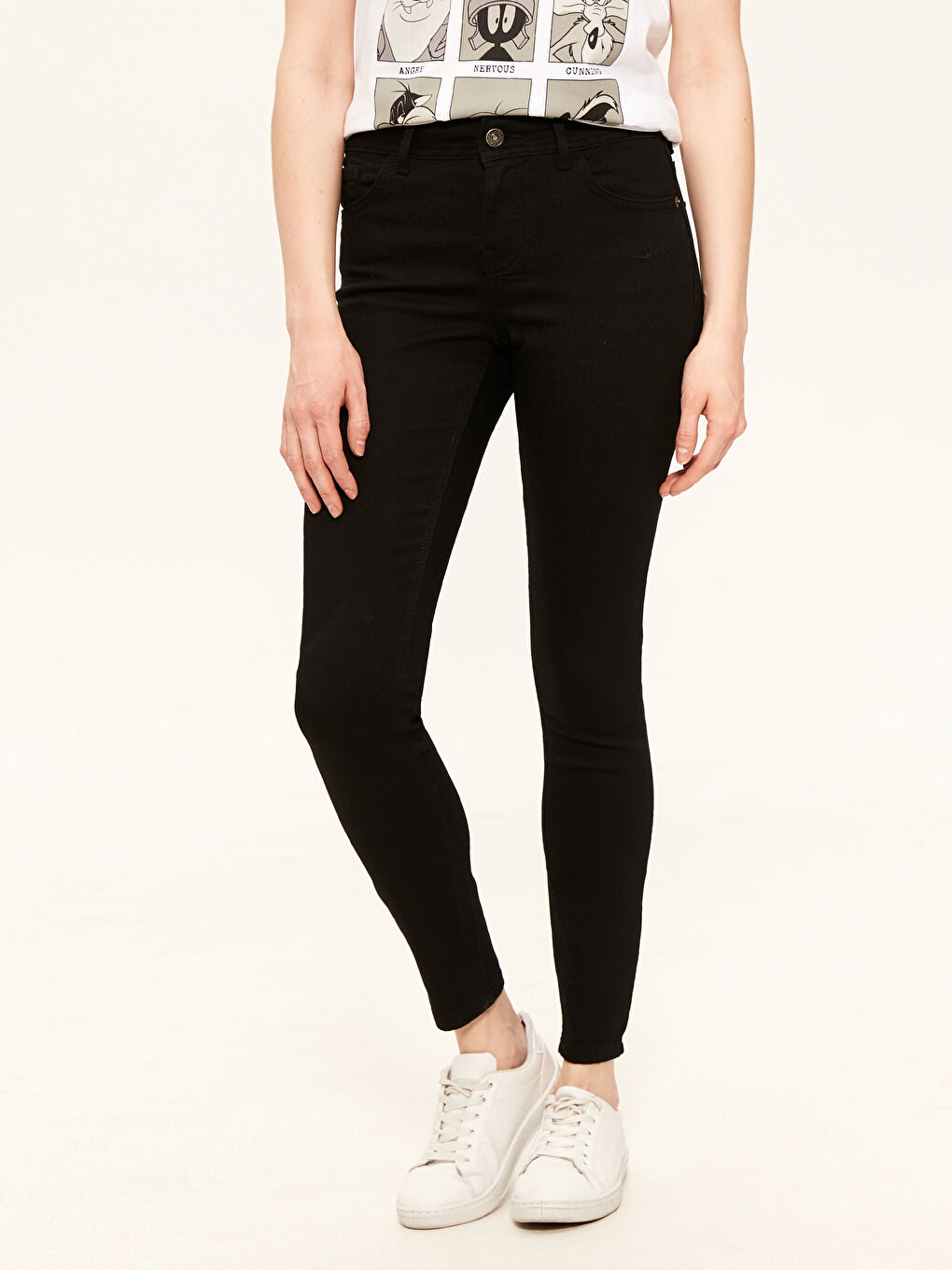 جينز عطارد بقصة ضيقة للسيدات-2