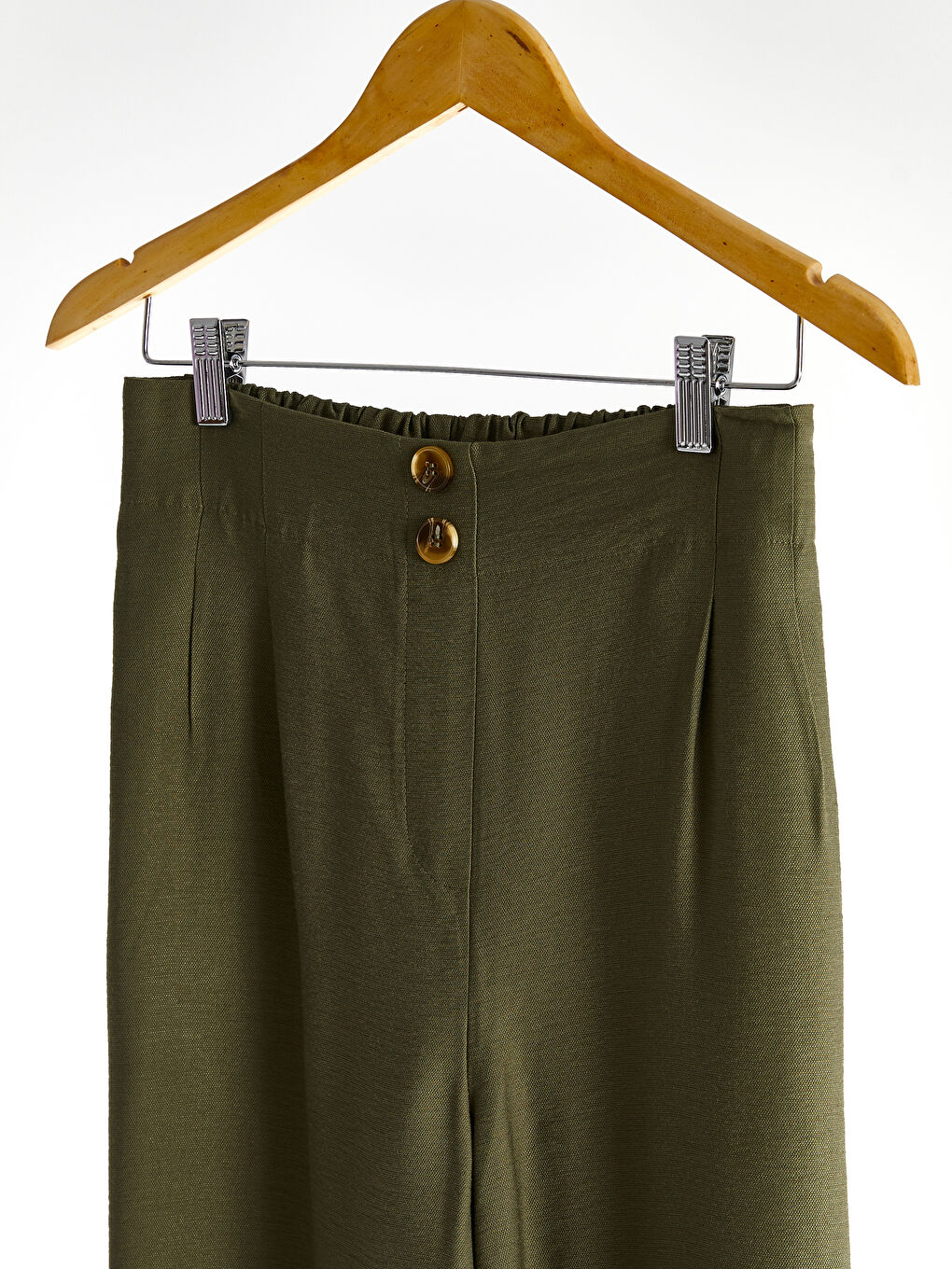 Elastic Waist Palazzo Pants-1