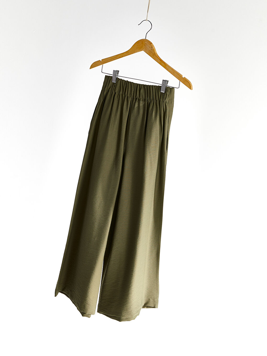 Elastic Waist Palazzo Pants-2