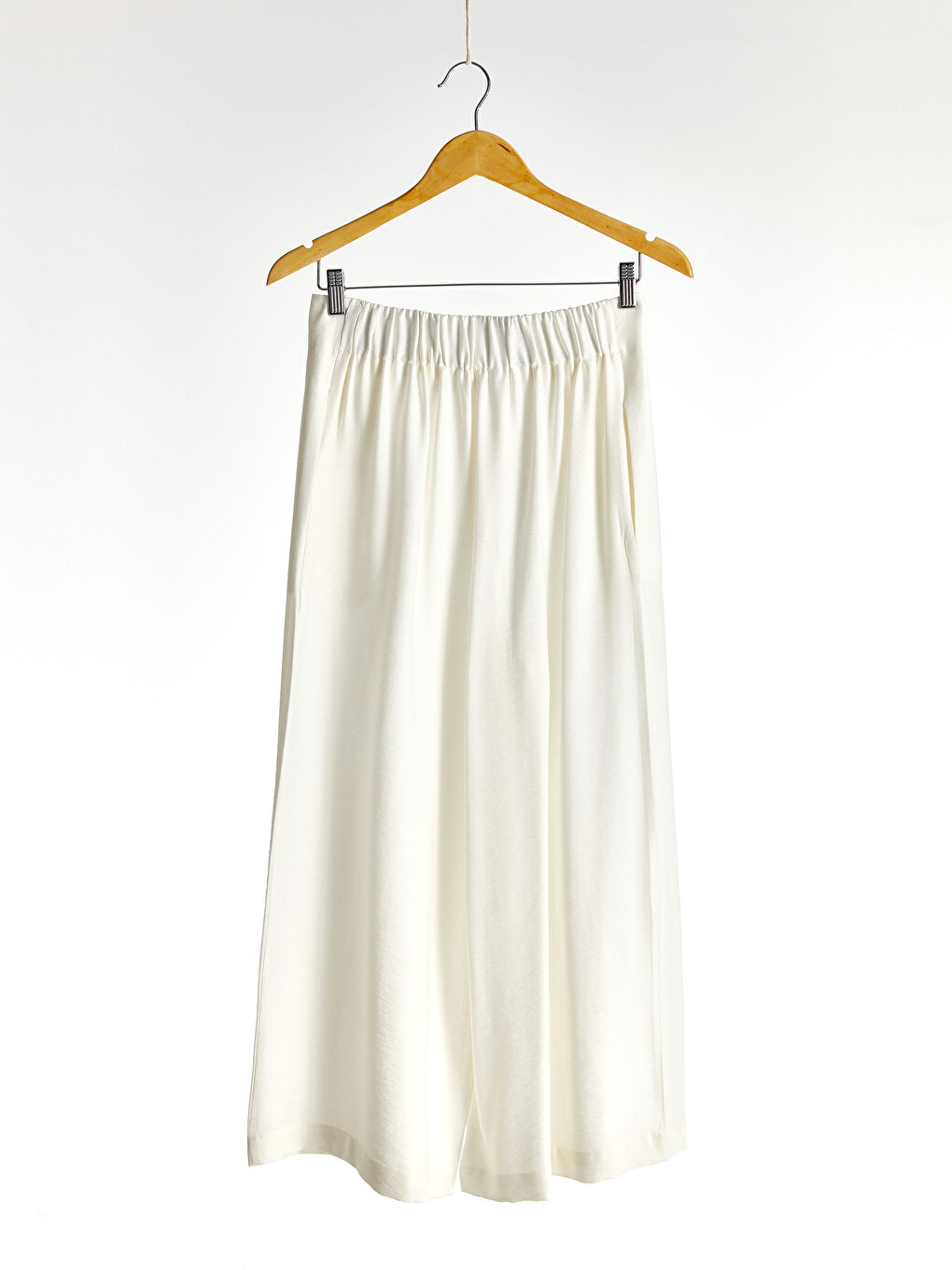 Elastic Waist Palazzo Pants-3