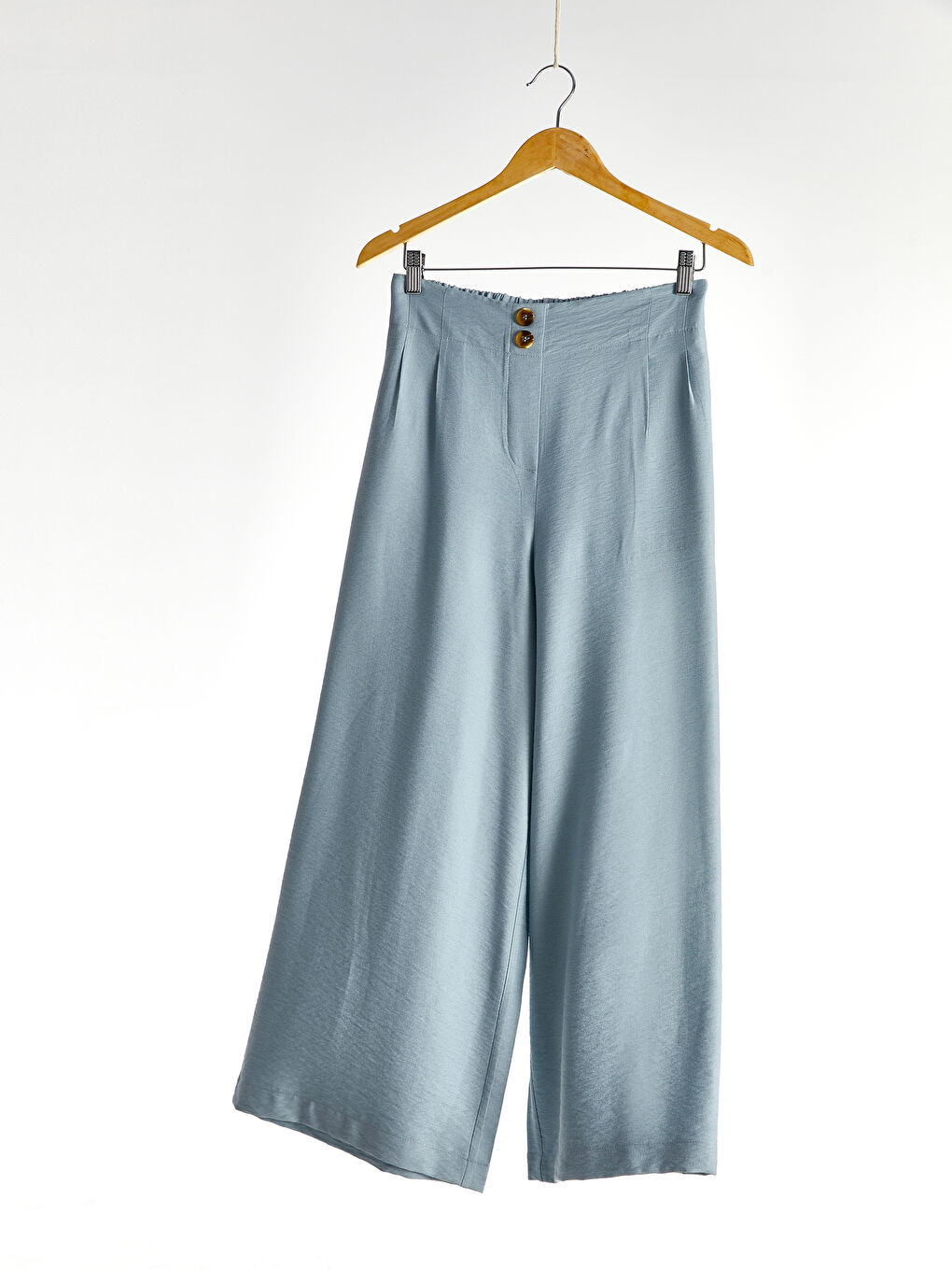 Elastic Waist Palazzo Pants-1
