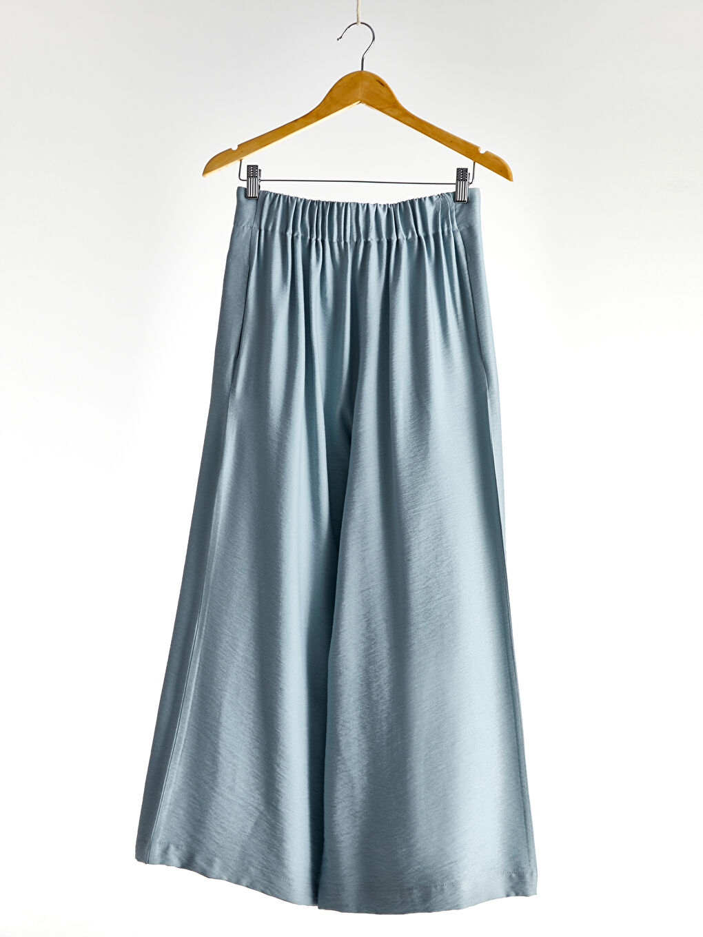 Elastic Waist Palazzo Pants-2