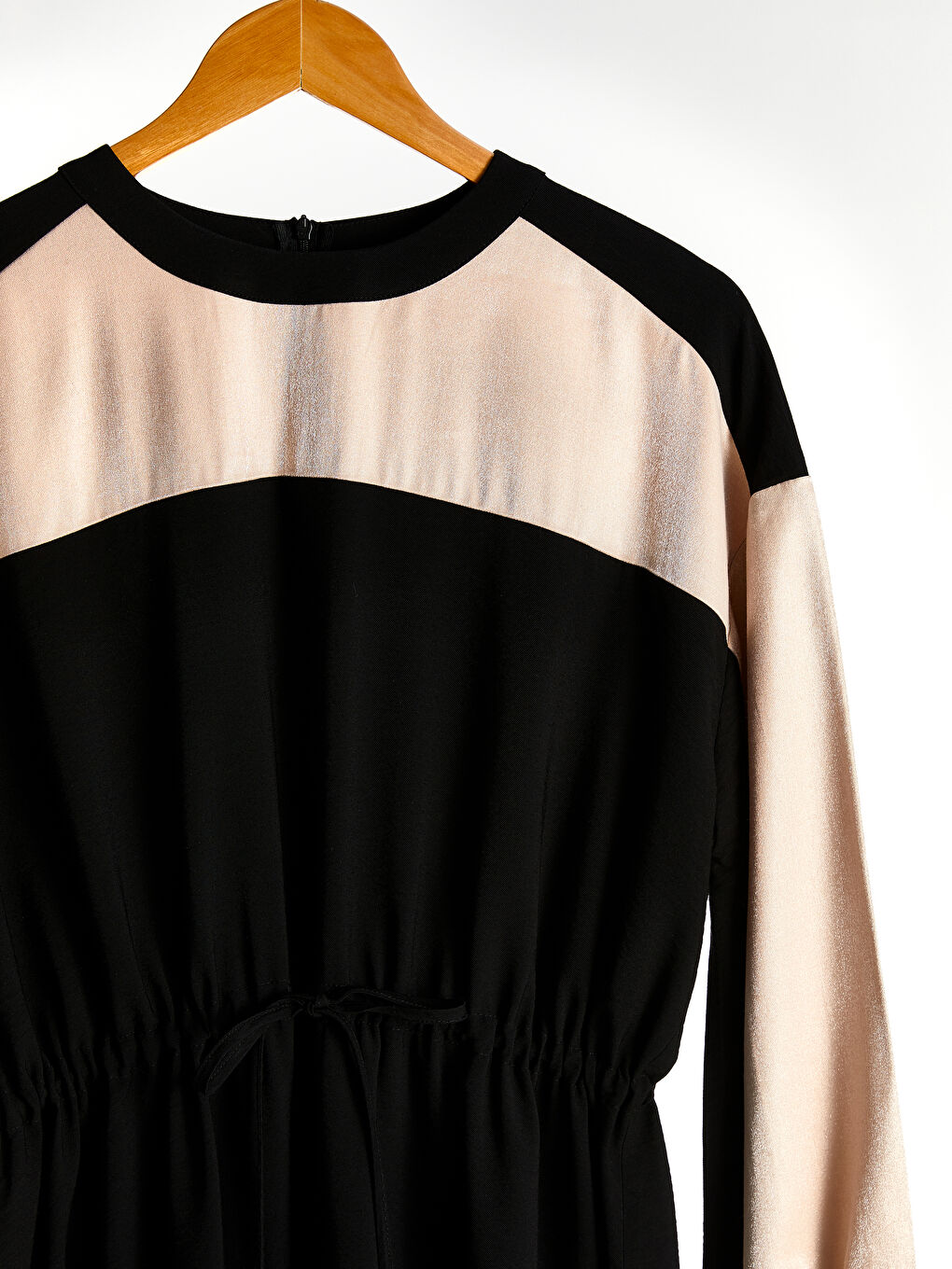 Siyah Uzun Kollu Kadın Elbise-2