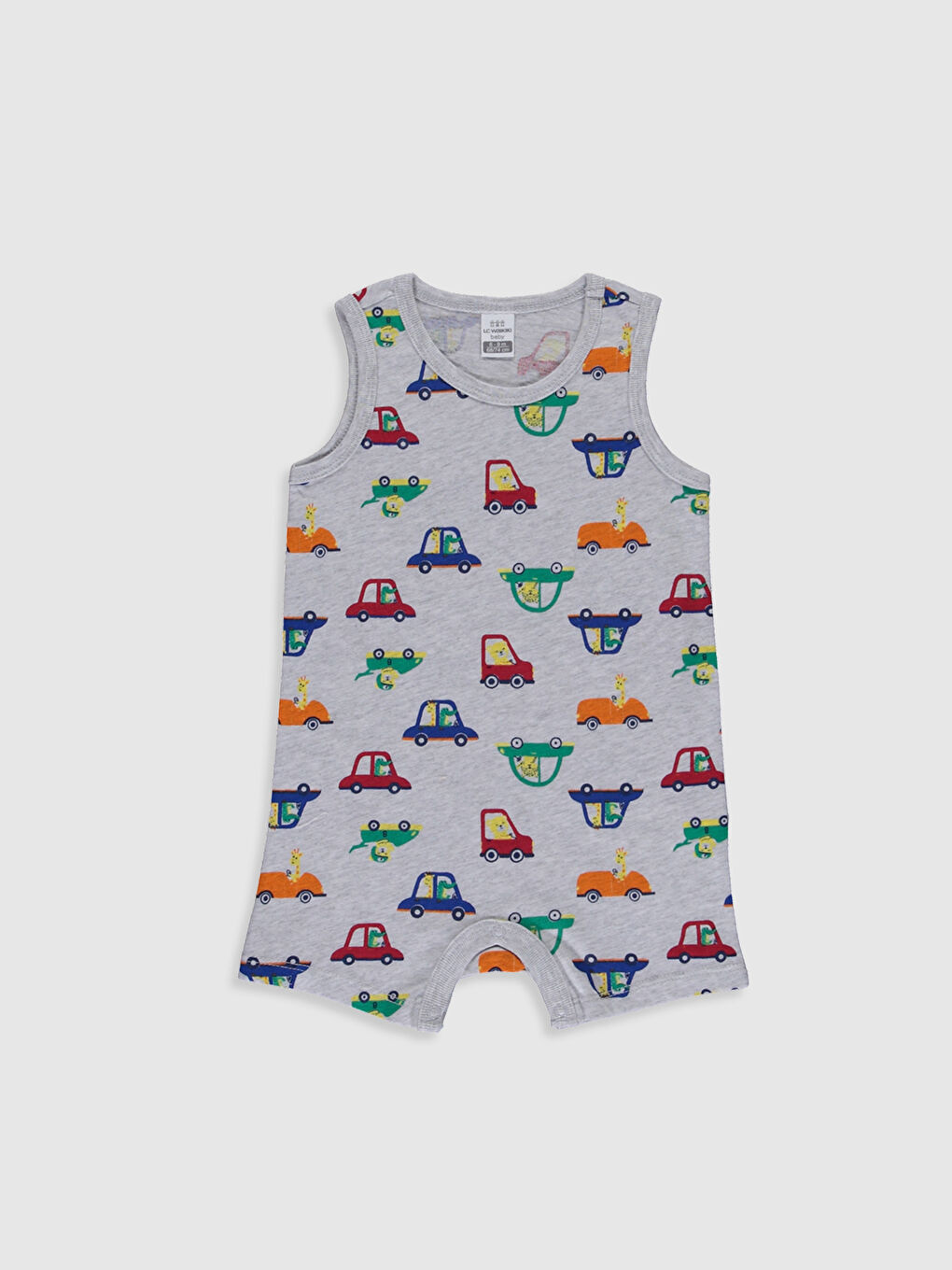 Kırmızı Erkek Bebek Baskılı Tulum 2'li-3