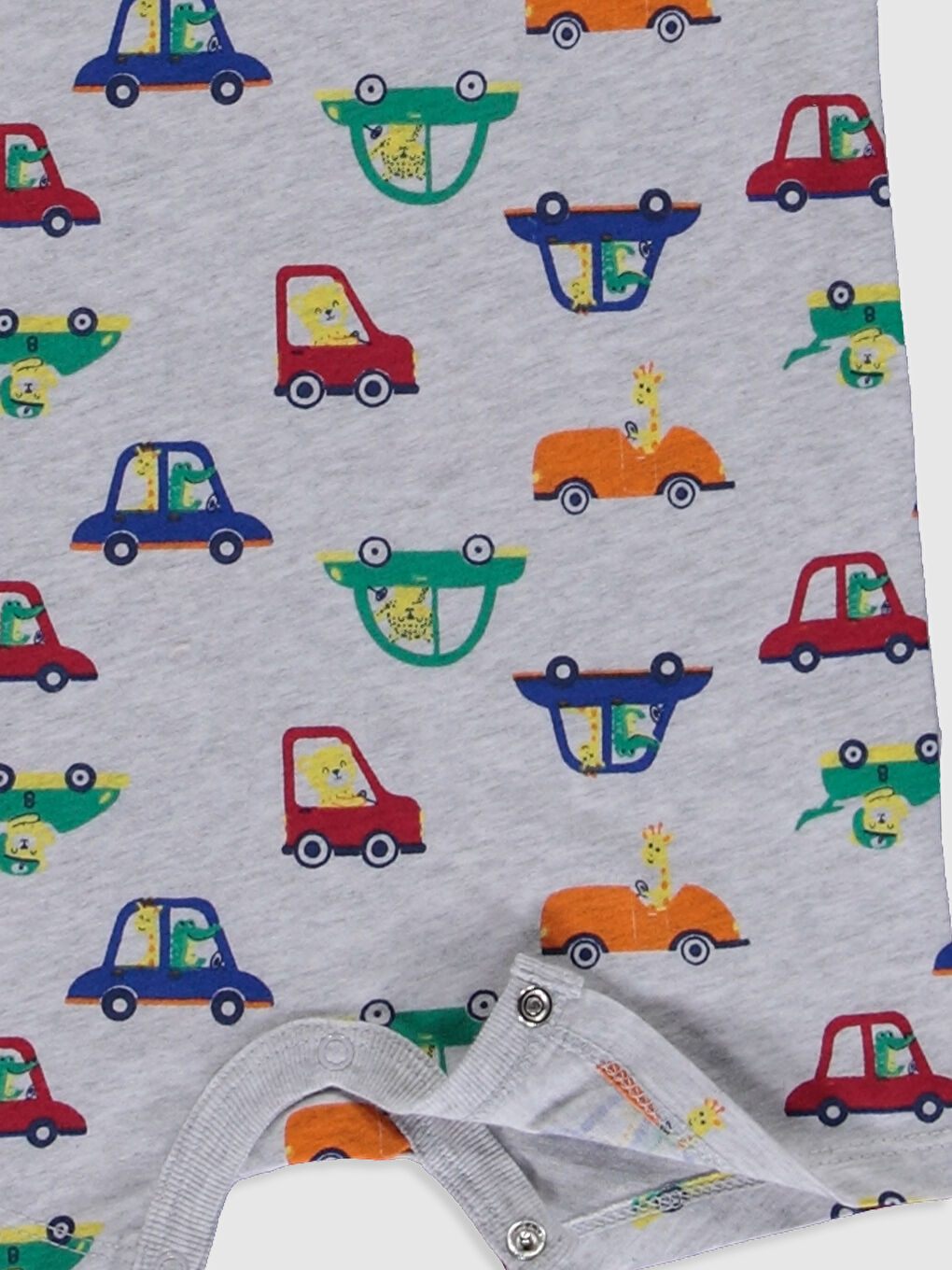 Kırmızı Erkek Bebek Baskılı Tulum 2'li-5