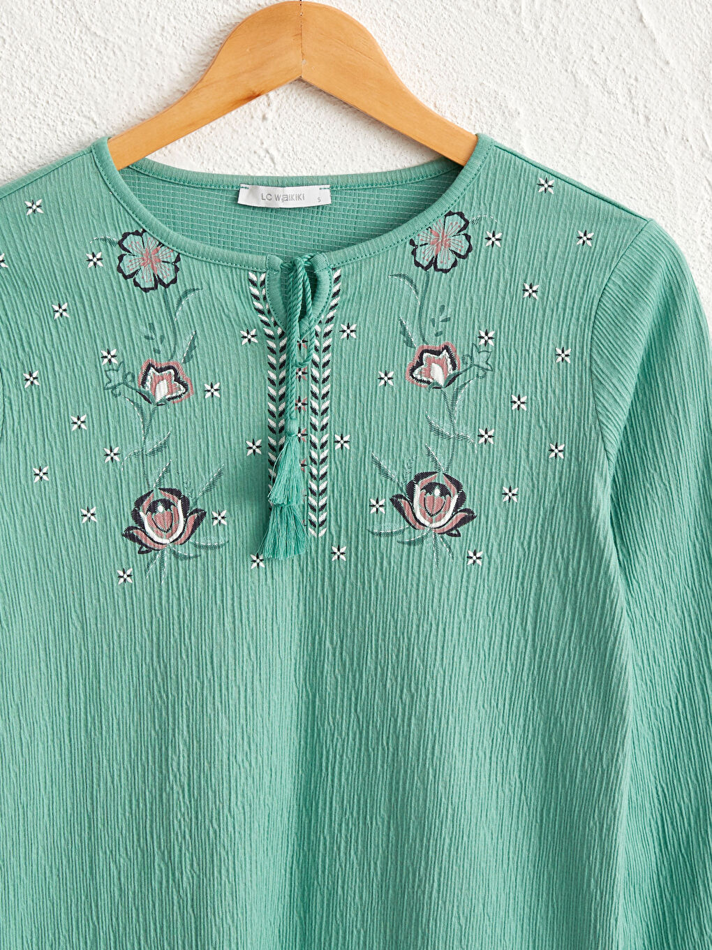 Embroidered Cotton T-Shirt-2