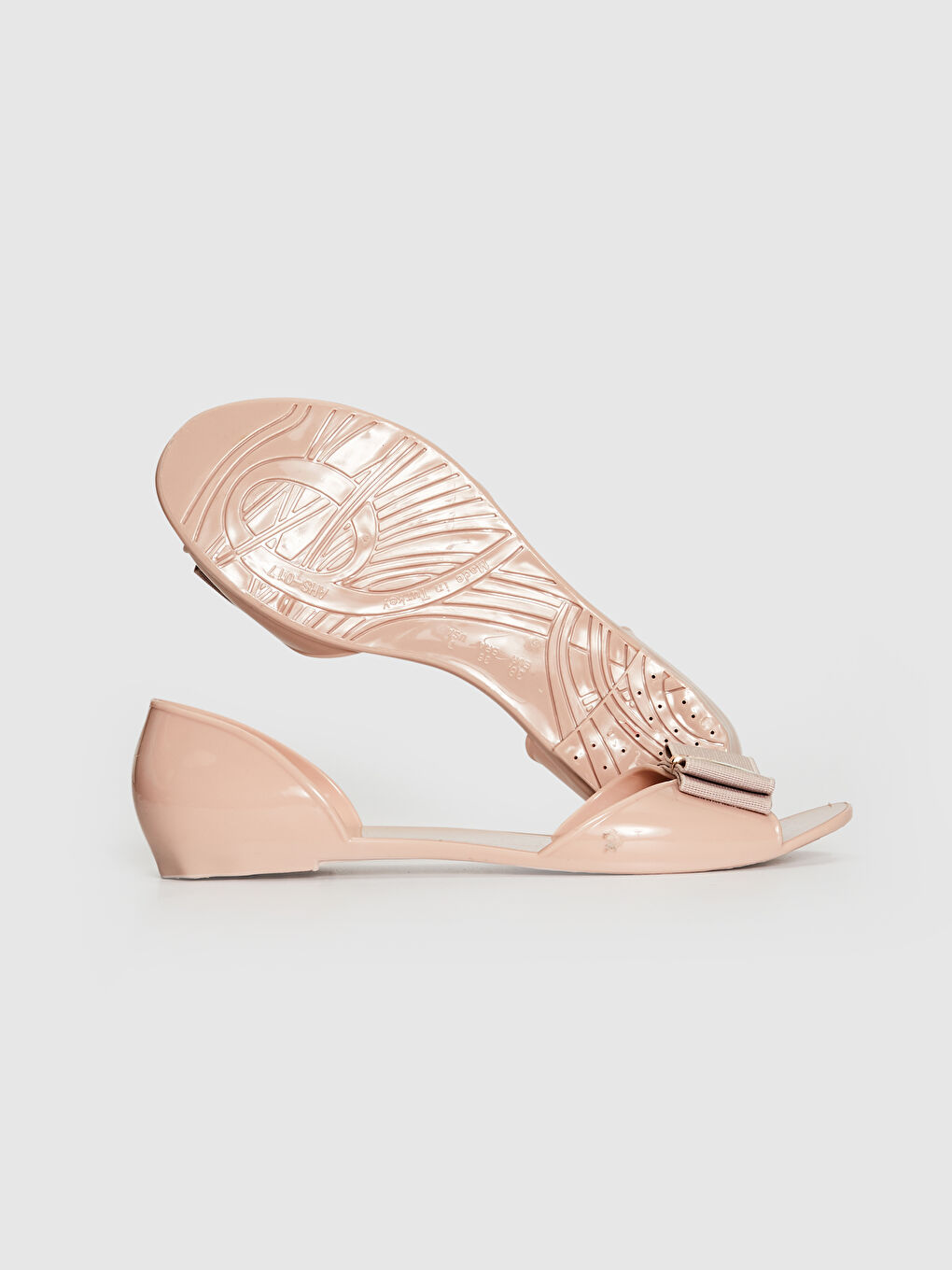 Bej Kadın Fiyonk Detaylı Terlik-4