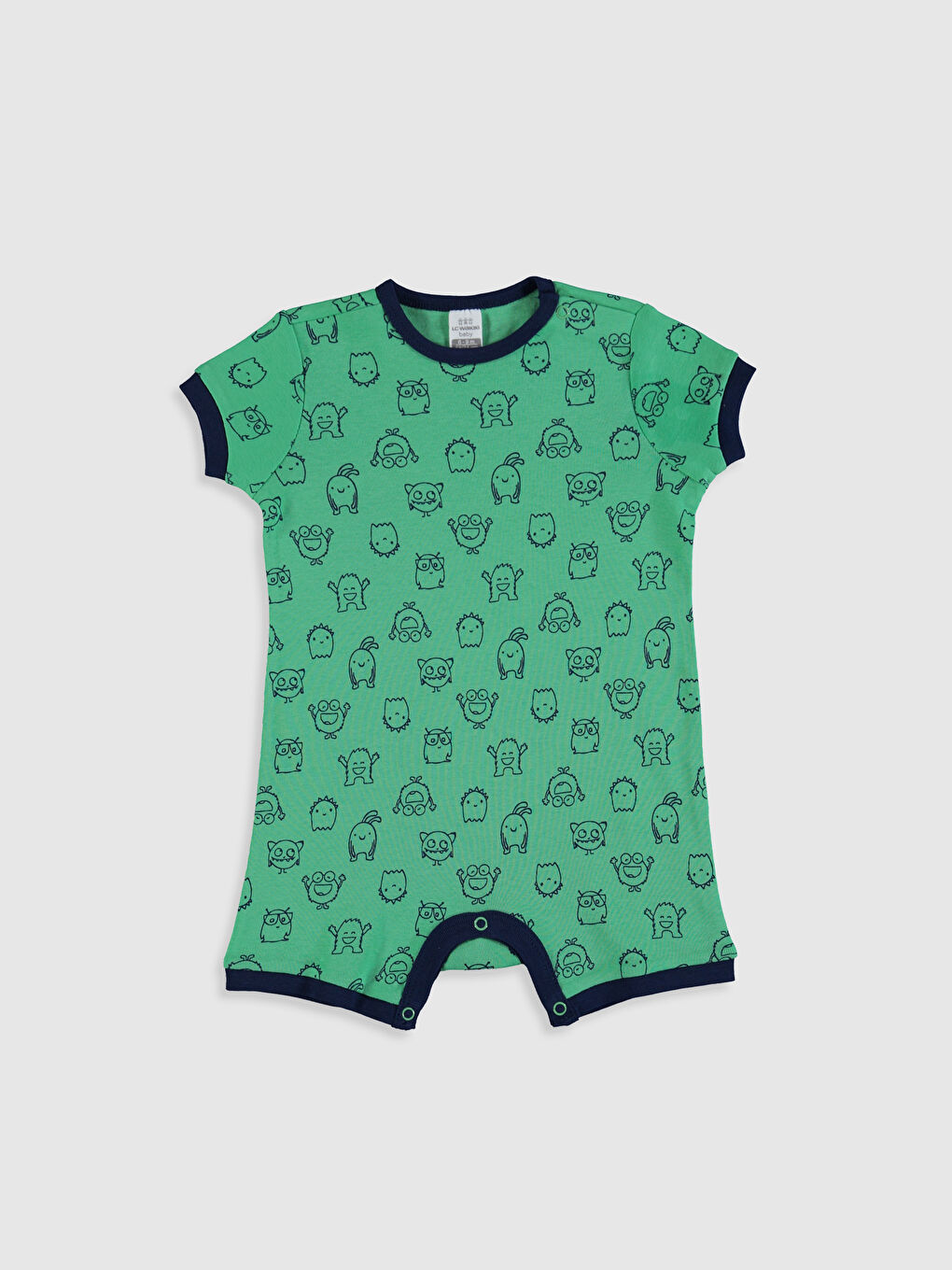 BABY Lグッズ 4-Piece Baby Boys Light Blue Whale Viscose Bodysuits and