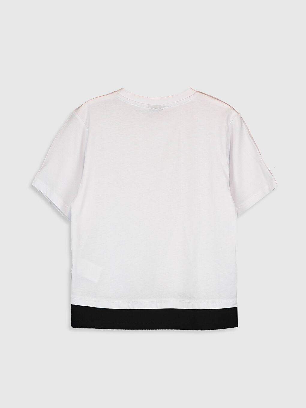 Beyaz Erkek Çocuk Yazı Baskılı Tişört Baba Oğul Kombini-1