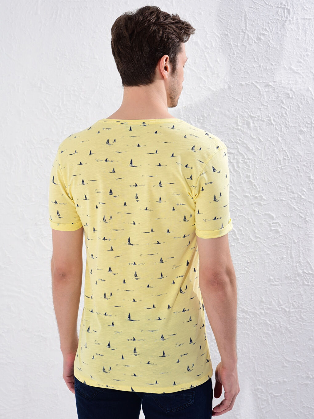 Футболка Из Чесаного Хлопка С Принтом Под Круглый Вырез Для Отца И Сына-3