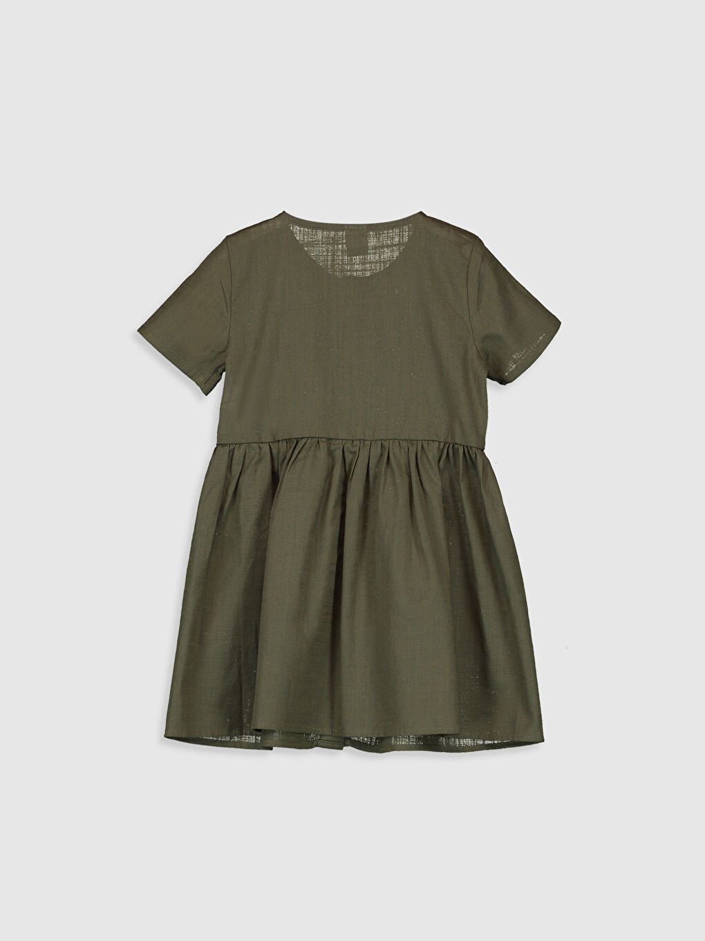 Haki Kız Bebek Elbise Anne Kız Kombini-1