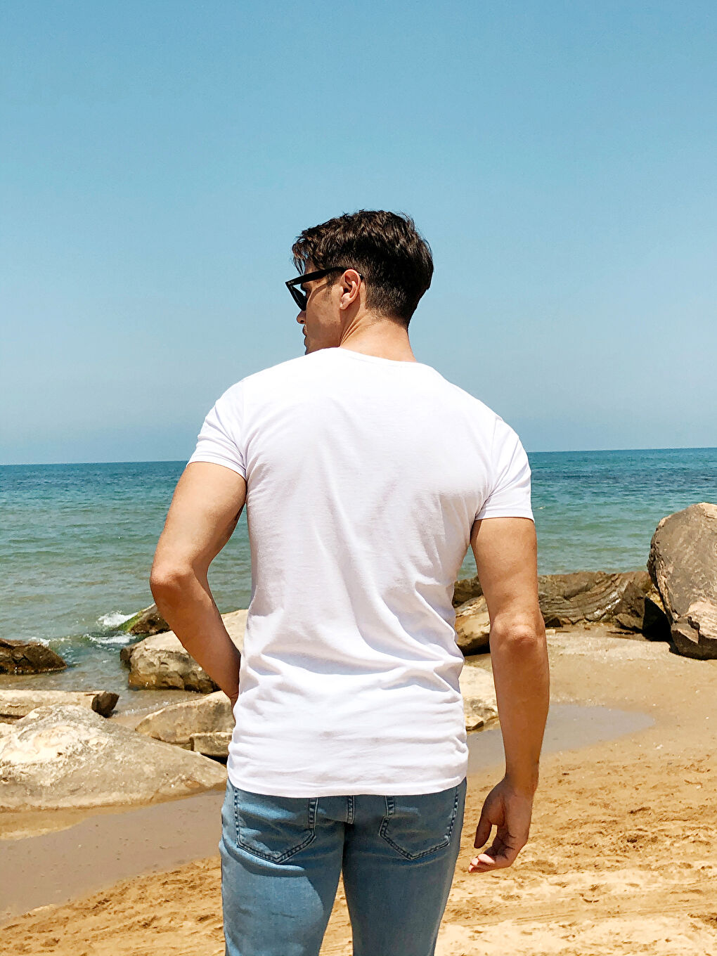 Crew Neck Printed Combed Cotton T-Shirt-3