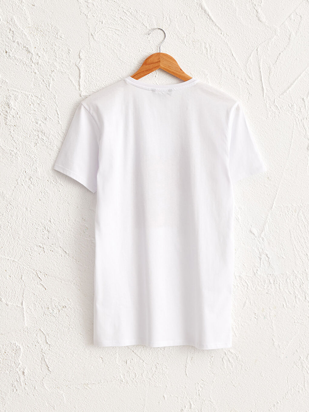 Crew Neck Printed Combed Cotton T-Shirt-6