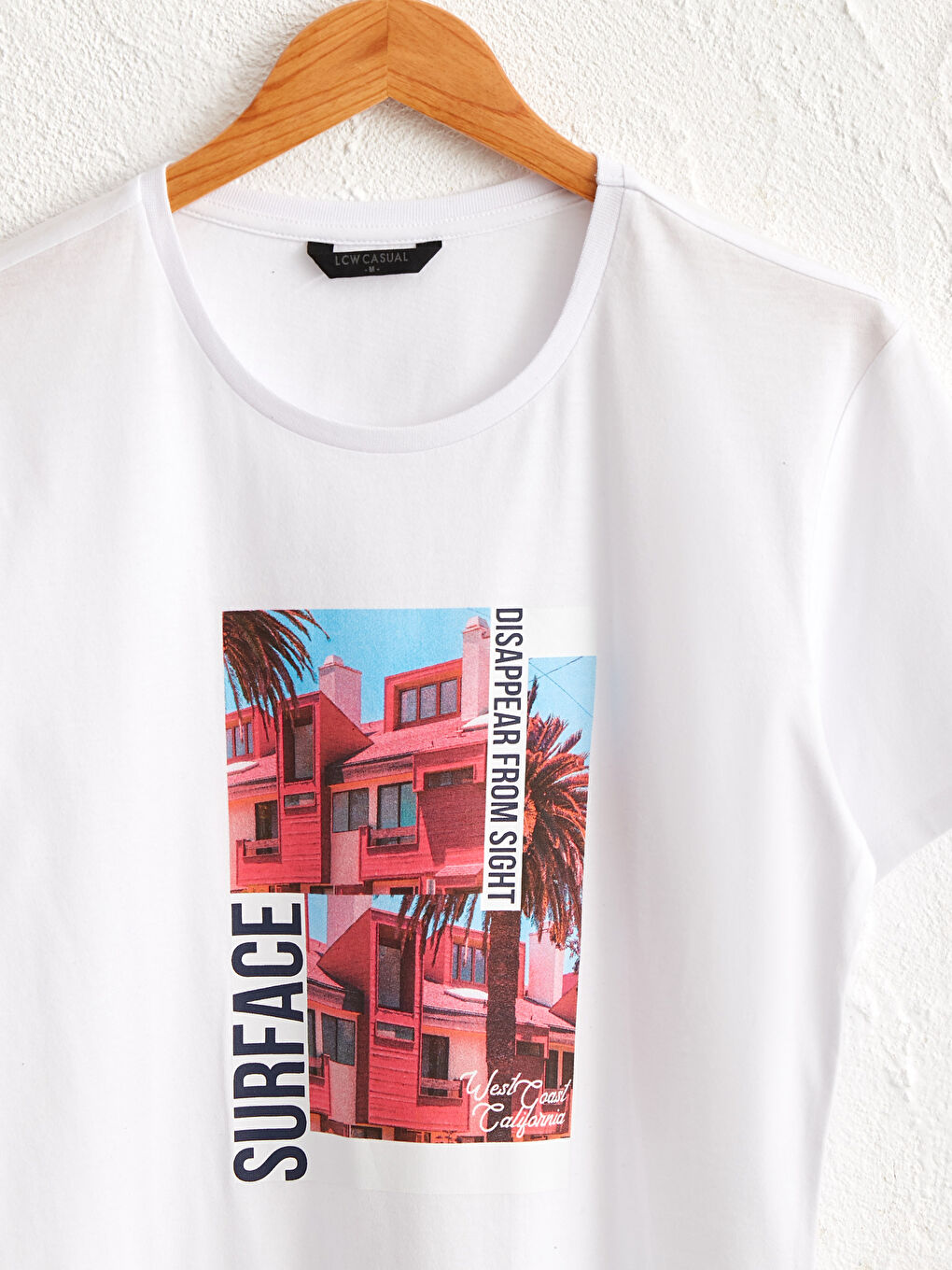 Crew Neck Printed Combed Cotton T-Shirt-7