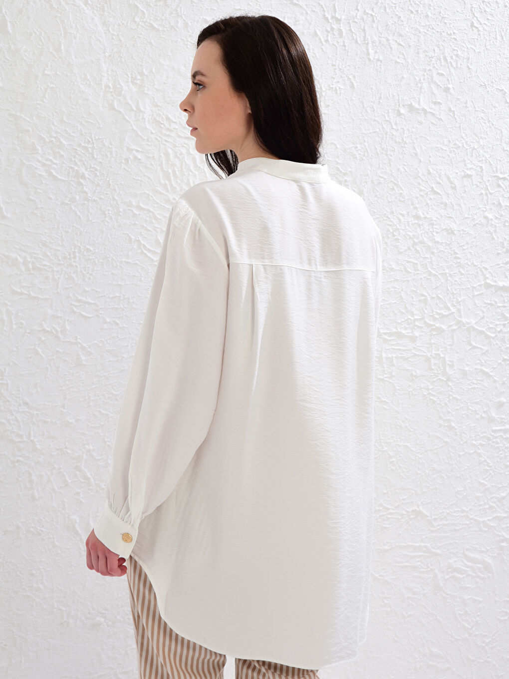 Loose Fit Tunic made of Textured Fabric-3