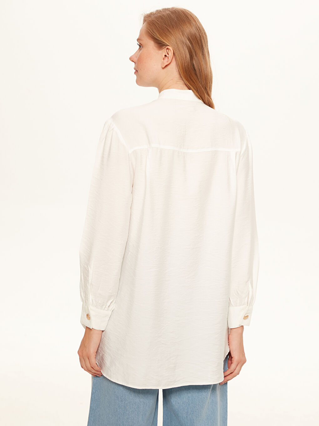 Loose Fit Tunic made of Textured Fabric-2
