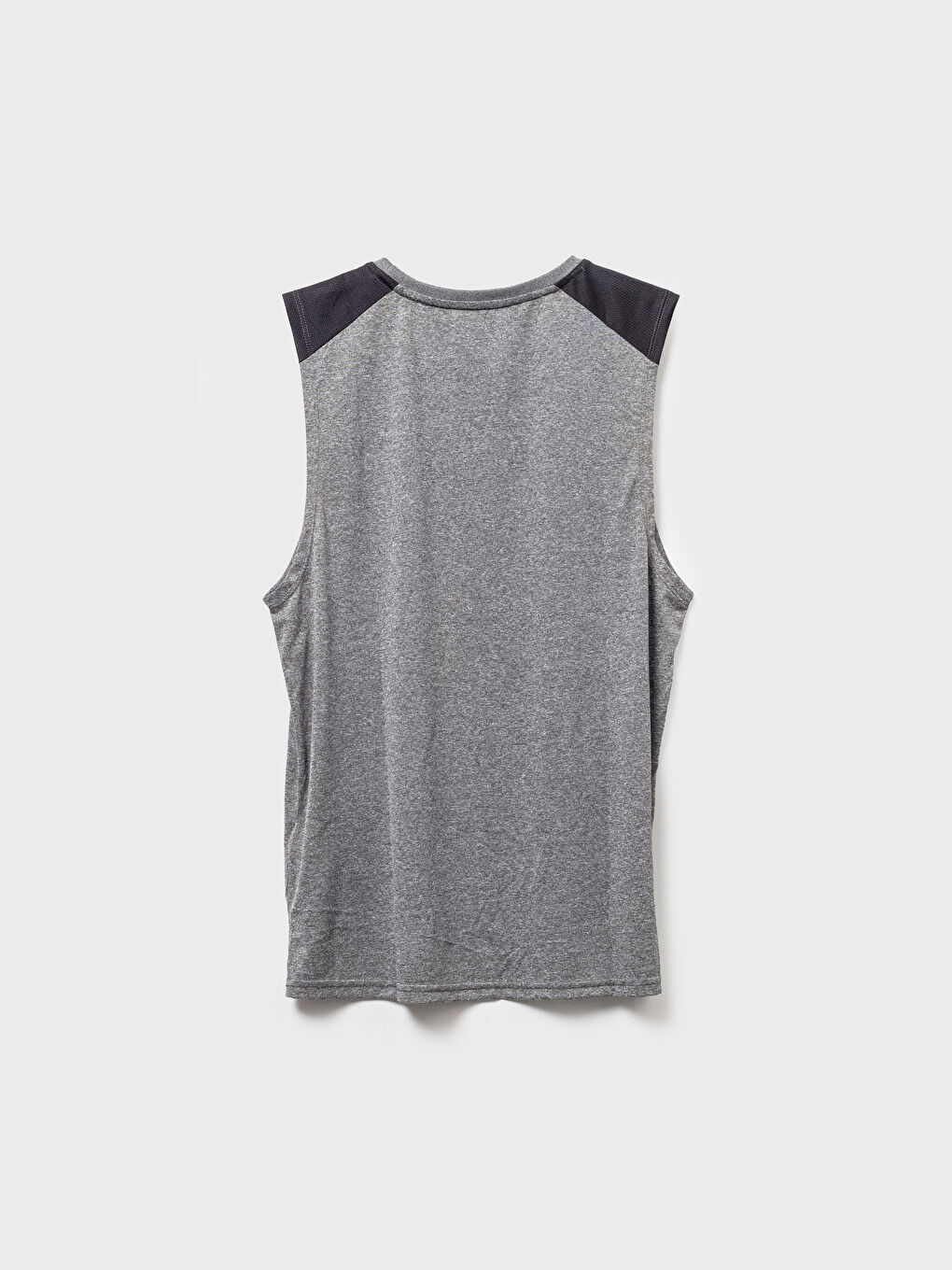 Gri Penye Erkek Kolsuz Tişört-2